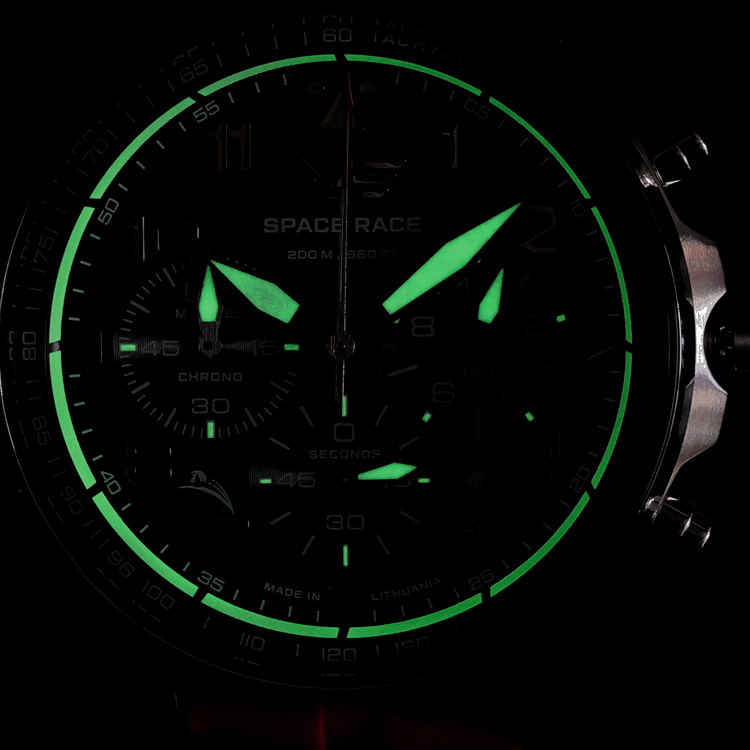 Vostok Europe 6S20-325A741SR Space Race Black Chrono zegarek sportowy Space Race - miniatura 4