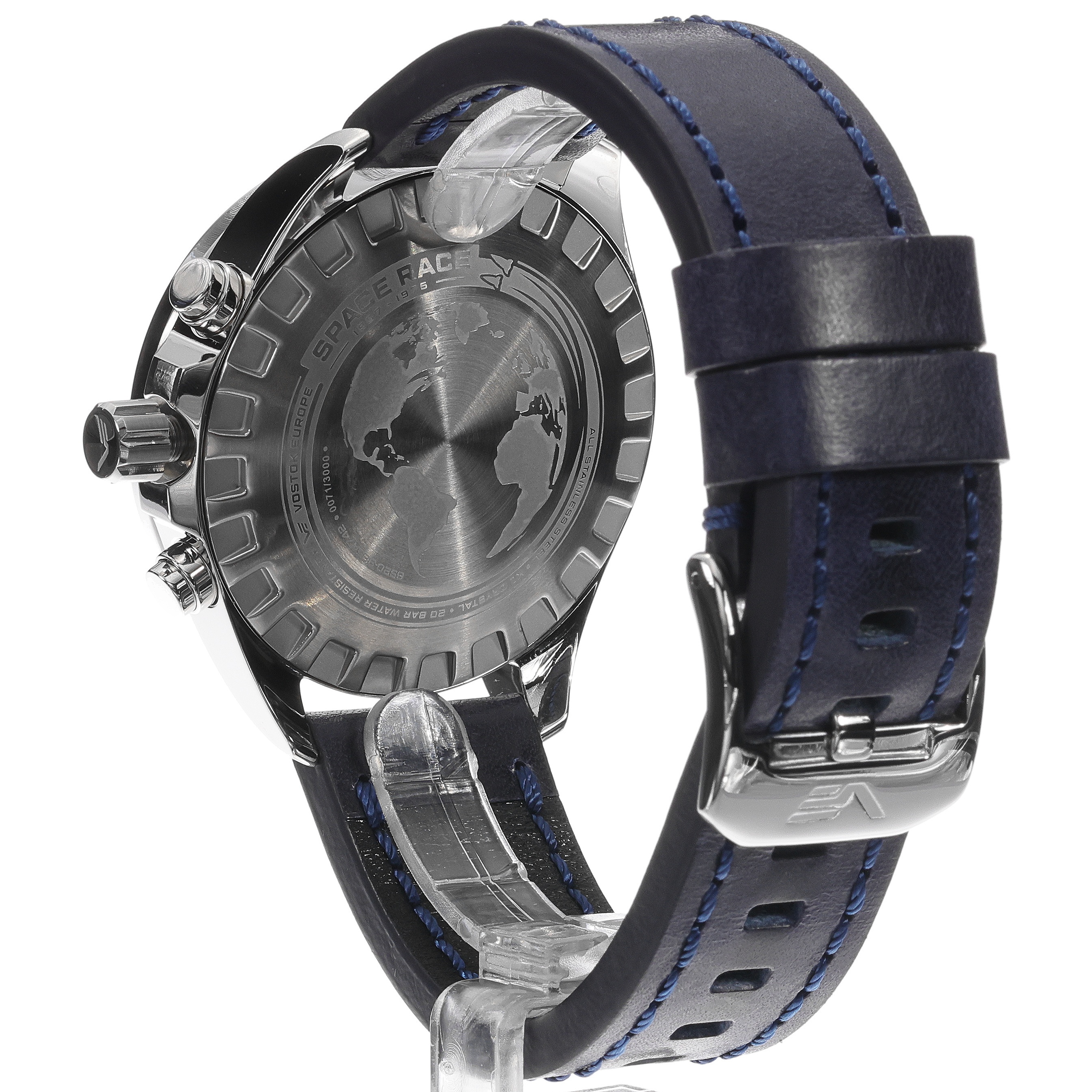 Vostok Europe 6S20-325A742 zegarek srebrny sportowy Space Race pasek - miniatura 5