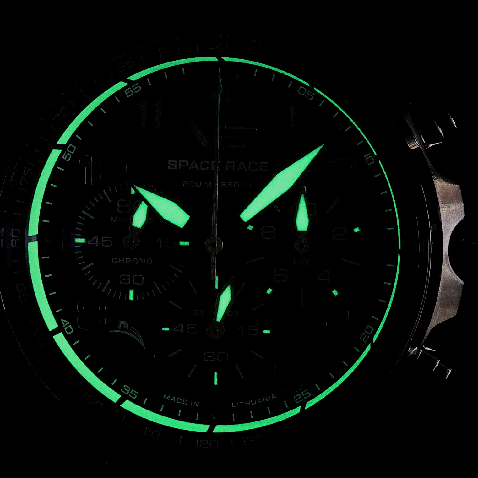Vostok Europe 6S20-325A742SB zegarek srebrny sportowy Space Race pasek - miniatura 5