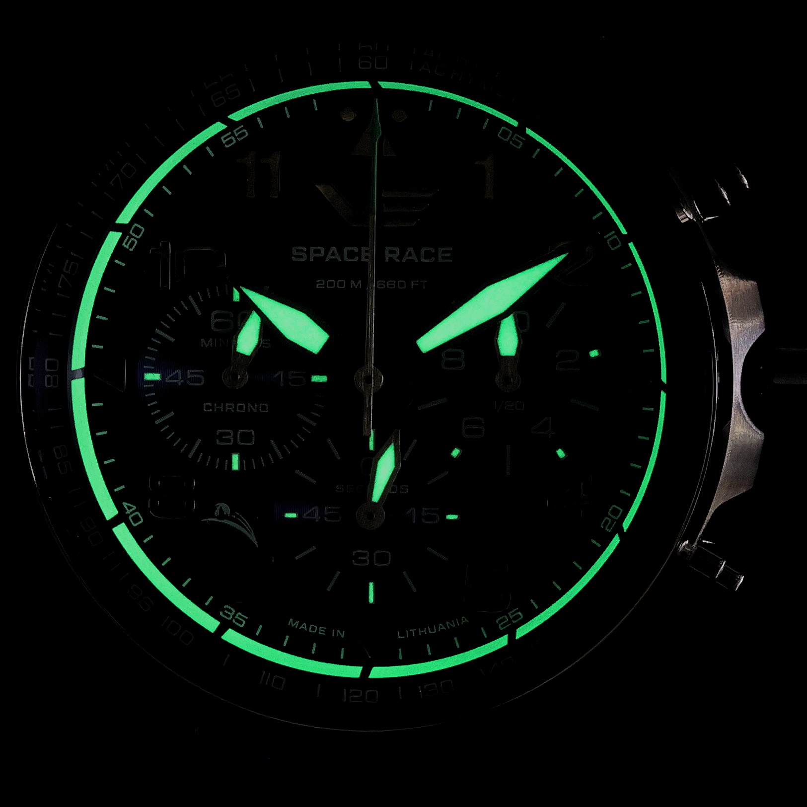 Vostok Europe 6S20-325A742SBL zegarek srebrny sportowy Space Race pasek - miniatura 5