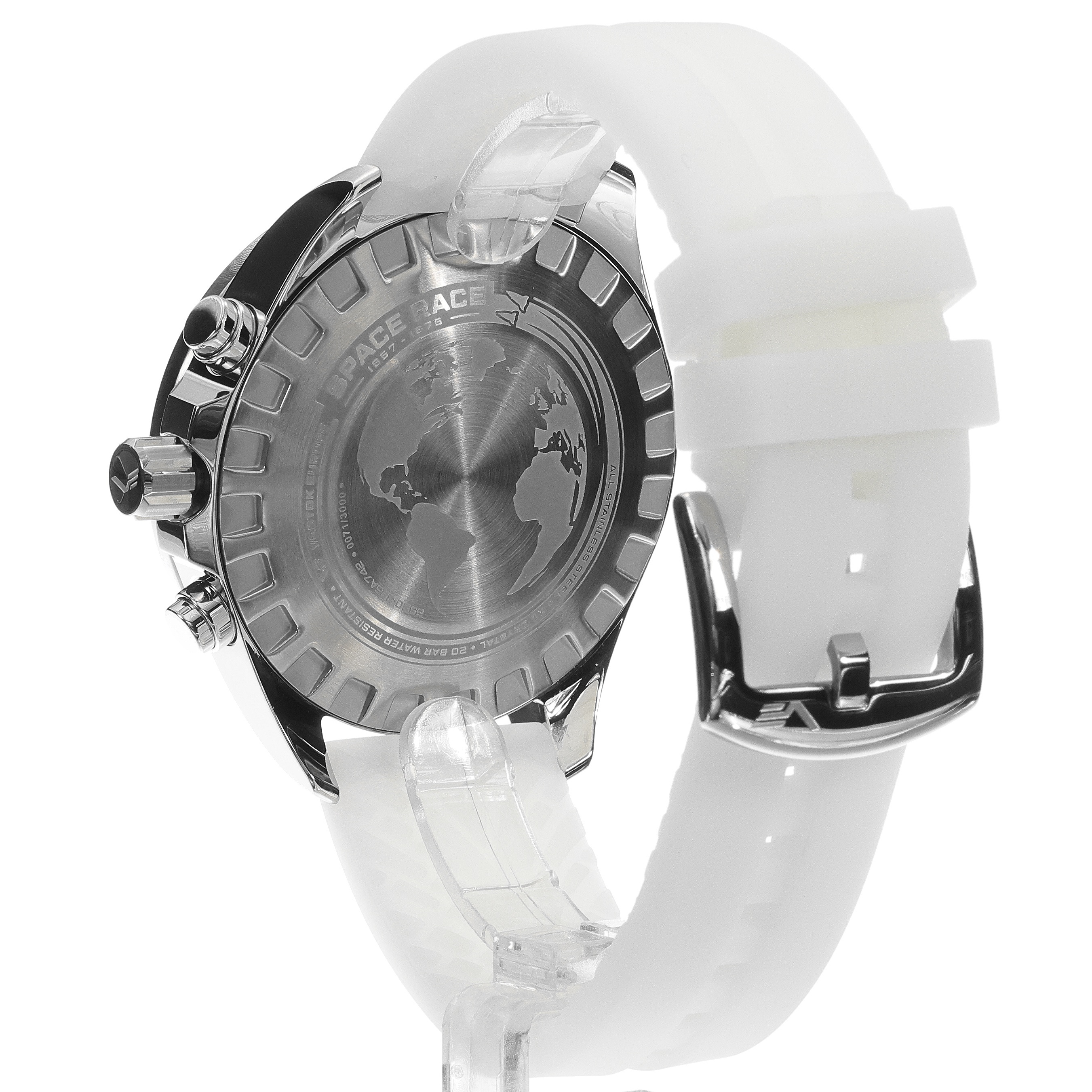 Vostok Europe 6S20-325A742SWL zegarek srebrny sportowy Space Race pasek - miniatura 5