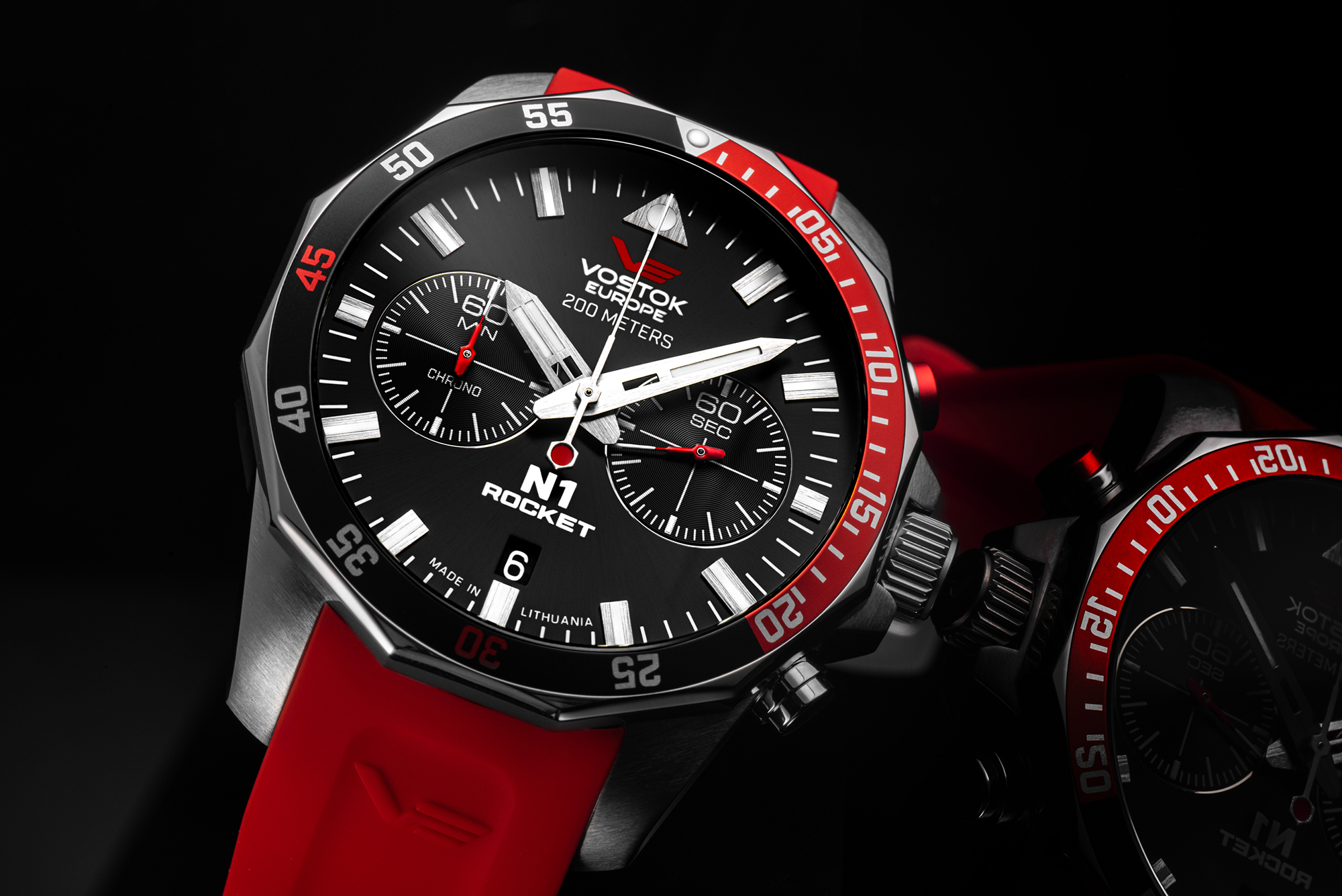 Vostok Europe 6S21-225A707SR zegarek męski N1 Rocket - miniatura 2