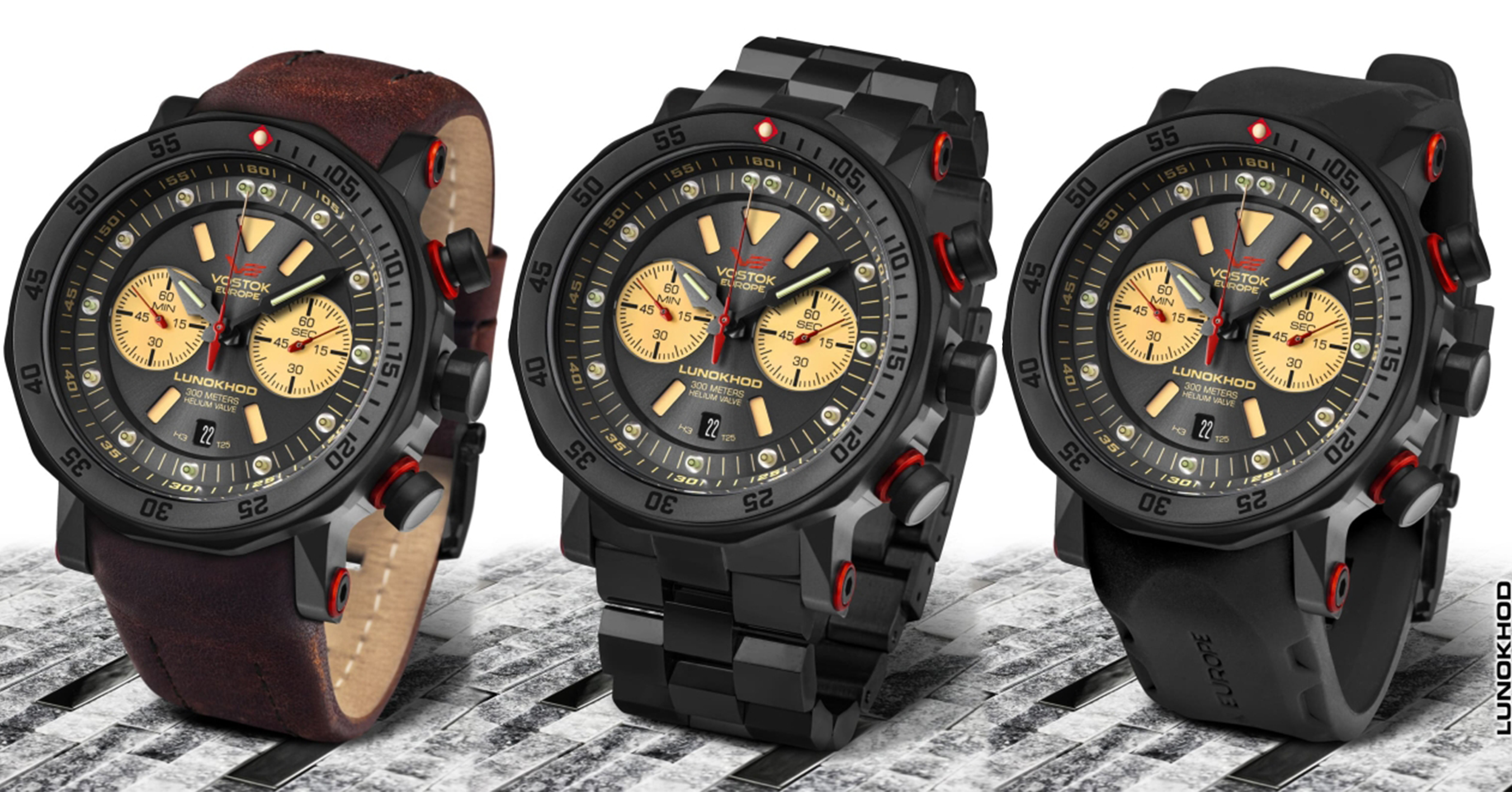 Vostok Europe 6S21-620C629B zegarek męski Lunokhod - miniatura 2