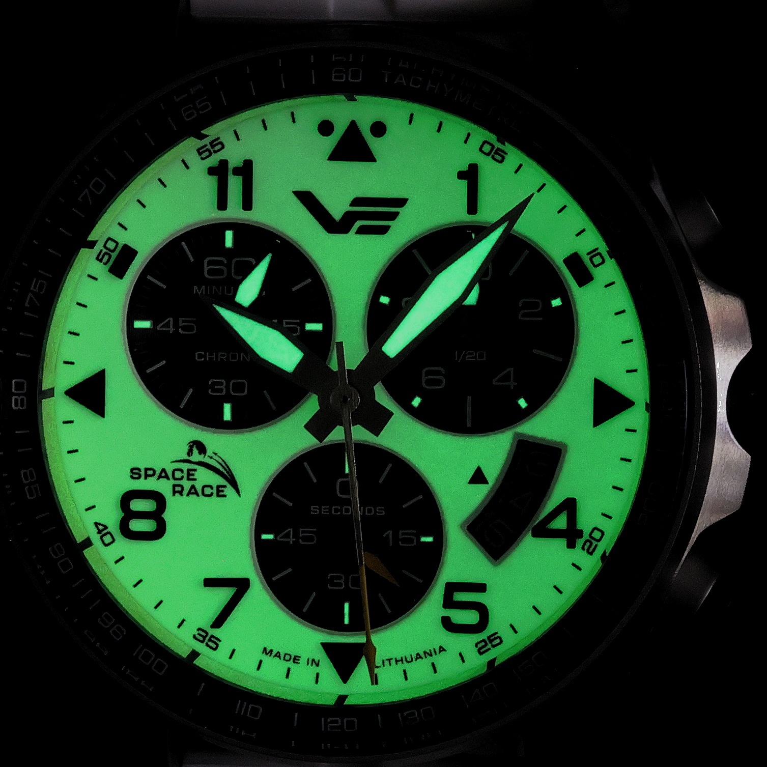 Vostok Europe 6S30-325A743SW Space Race White Chrono zegarek sportowy Space Race - miniatura 4