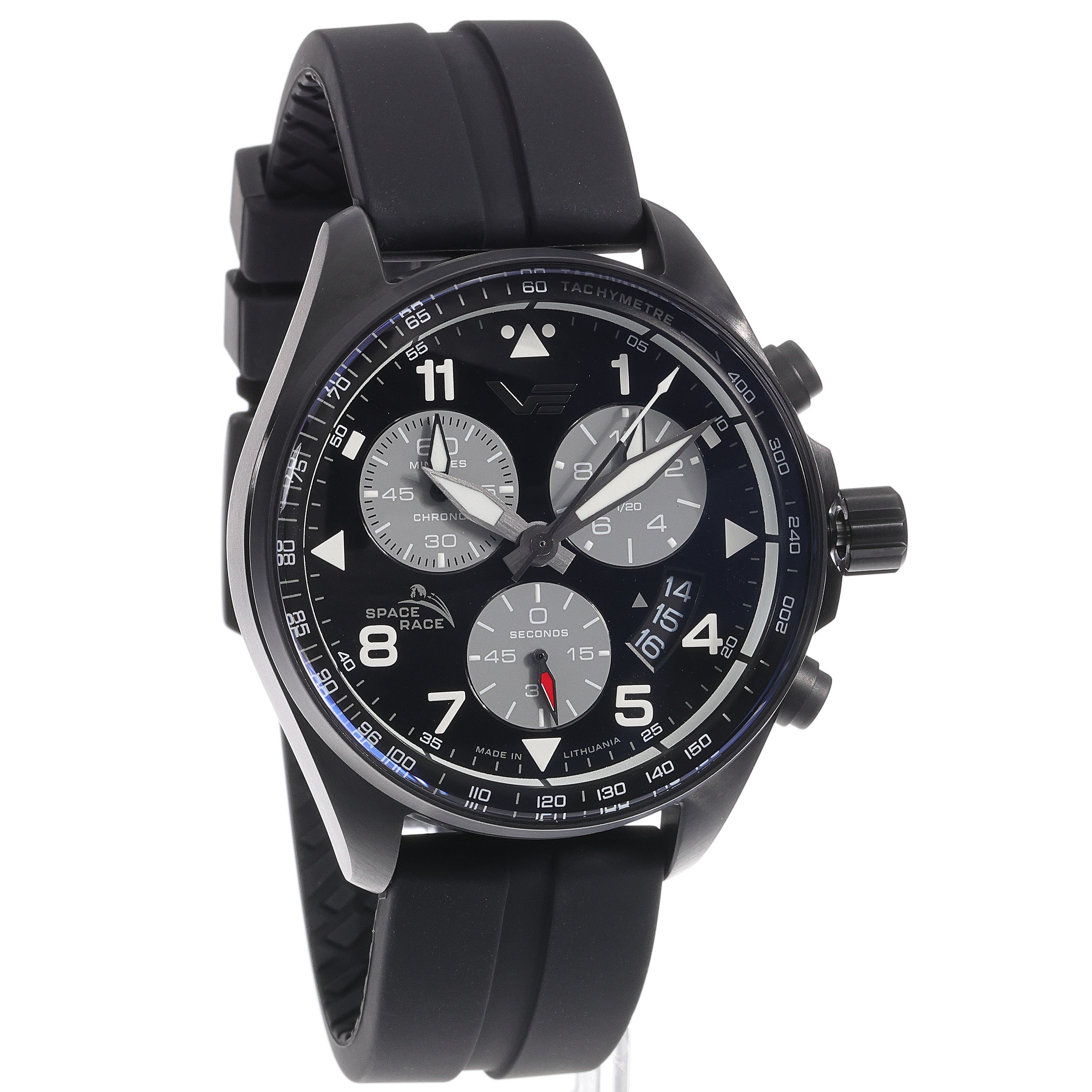 Vostok Europe 6S30-325C744SB zegarek srebrny sportowy Space Race pasek - miniatura 5