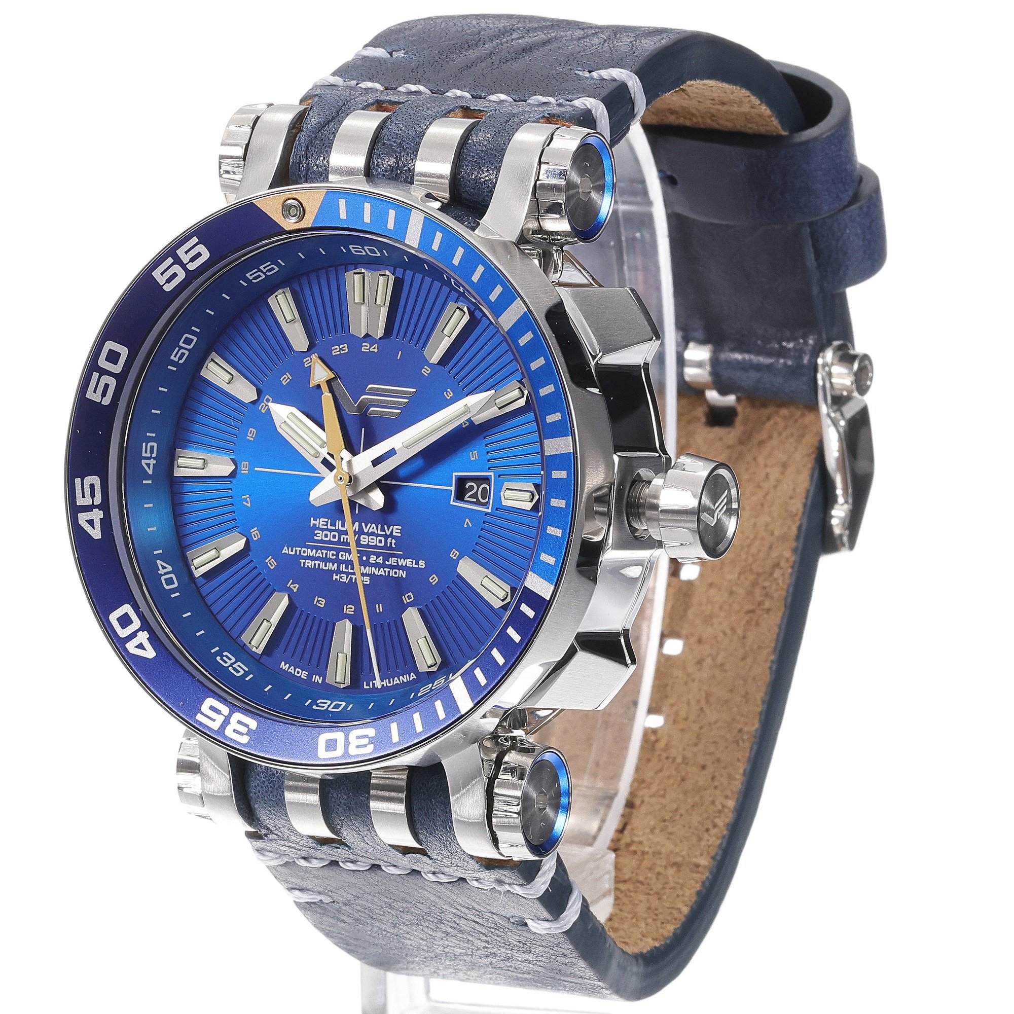 Vostok Europe NH34-575A716LBL zegarek srebrny sportowy Energia Rocket pasek - miniatura 2