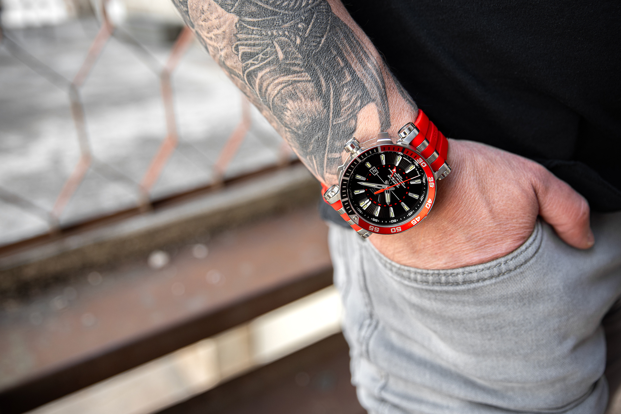 Vostok Europe NH34-575A717SW Energia Rocket Automatic GMT zegarek sportowy Energia Rocket - miniatura 4