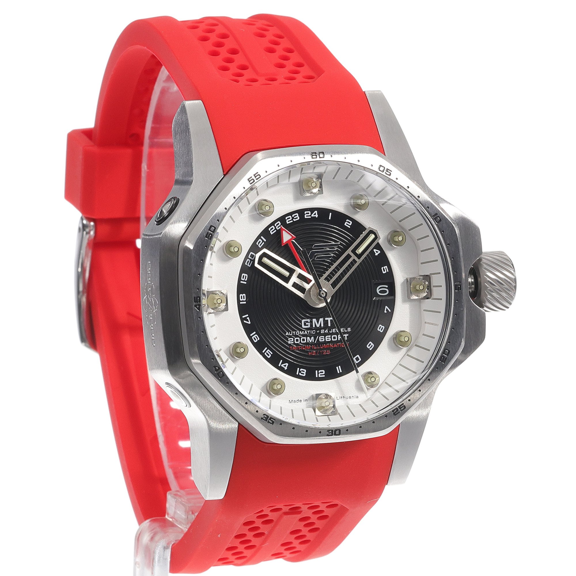 Vostok Europe NH34-640A702SR Atomic Age zegarek męski klasyczny mineralne utwardzane - miniatura 3