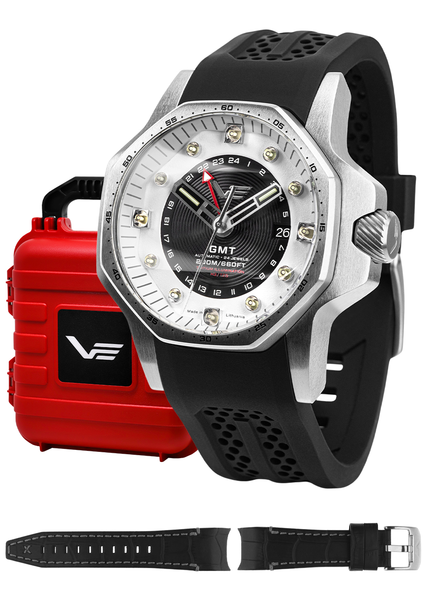 Atomic Age Fermi Line Automatic GMT Vostok Europe NH34-640A702S 