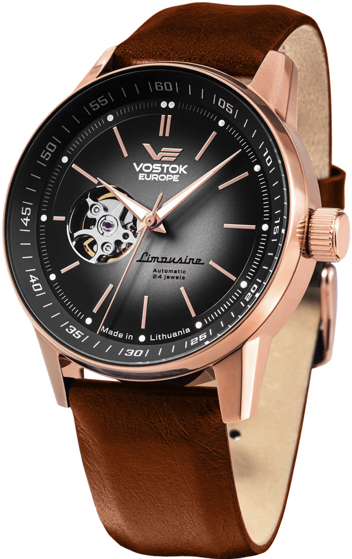 Limousine GAZ-14 Automatik Open Heart 43mm Vostok Europe NH38A-560B682 