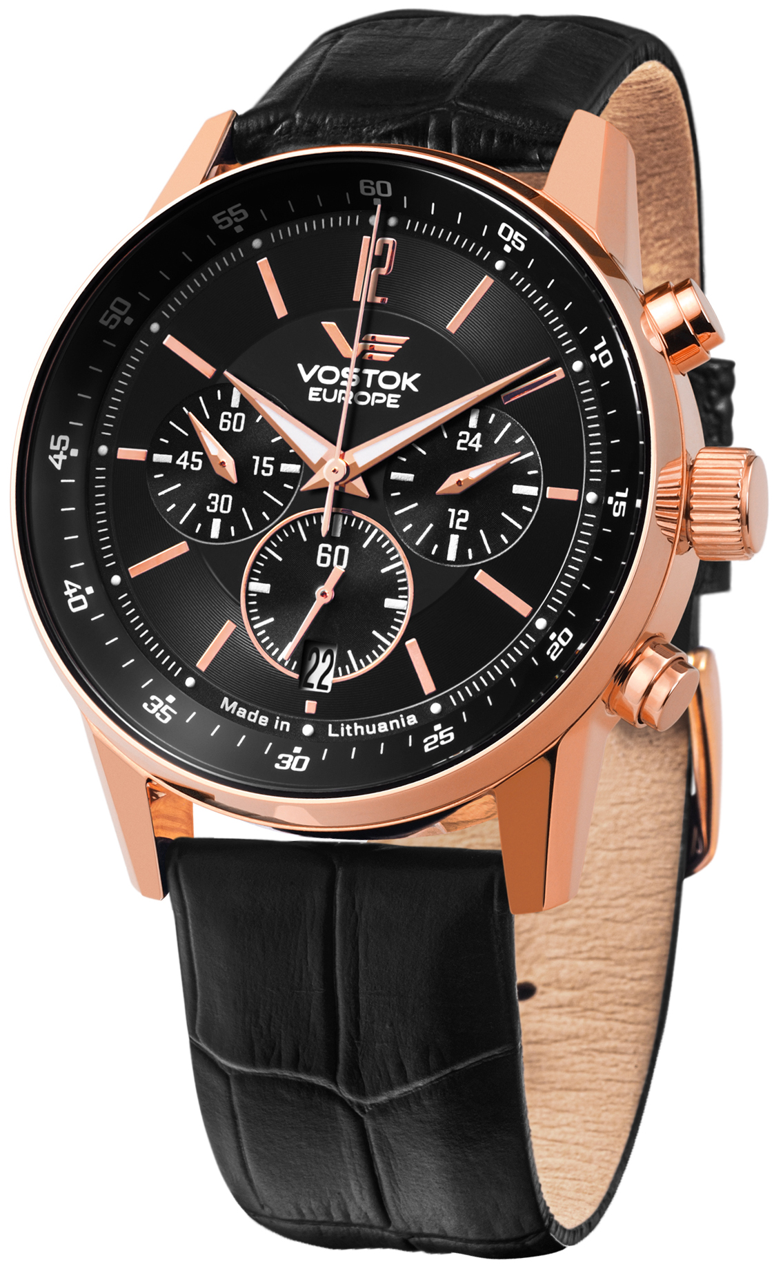 Limousine GAZ-14 Chronograph Quartz 43mm Vostok Europe VK63-560B689 