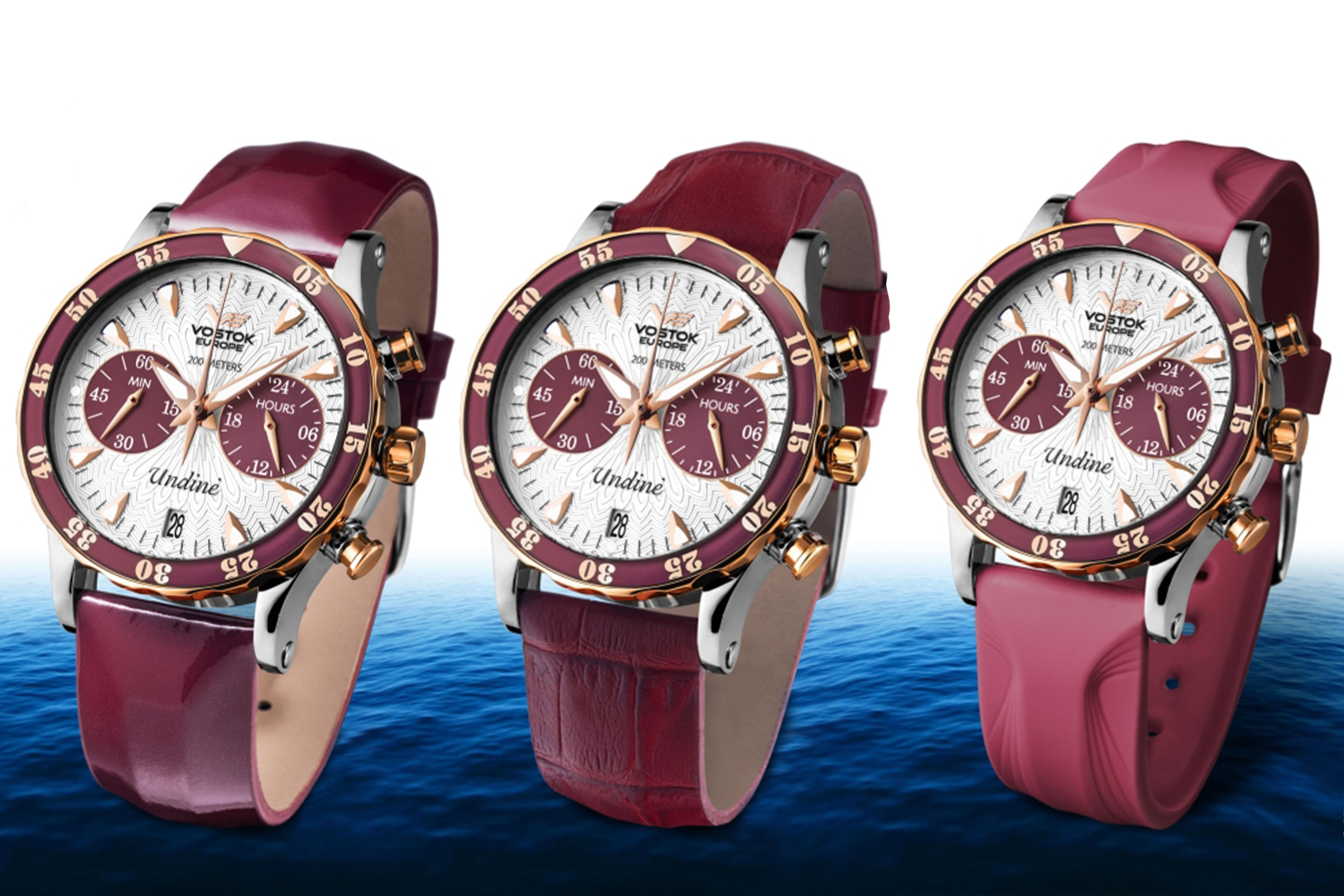 Vostok Europe VK64-515E567 zegarek damski sportowy Undine pasek - miniatura 2
