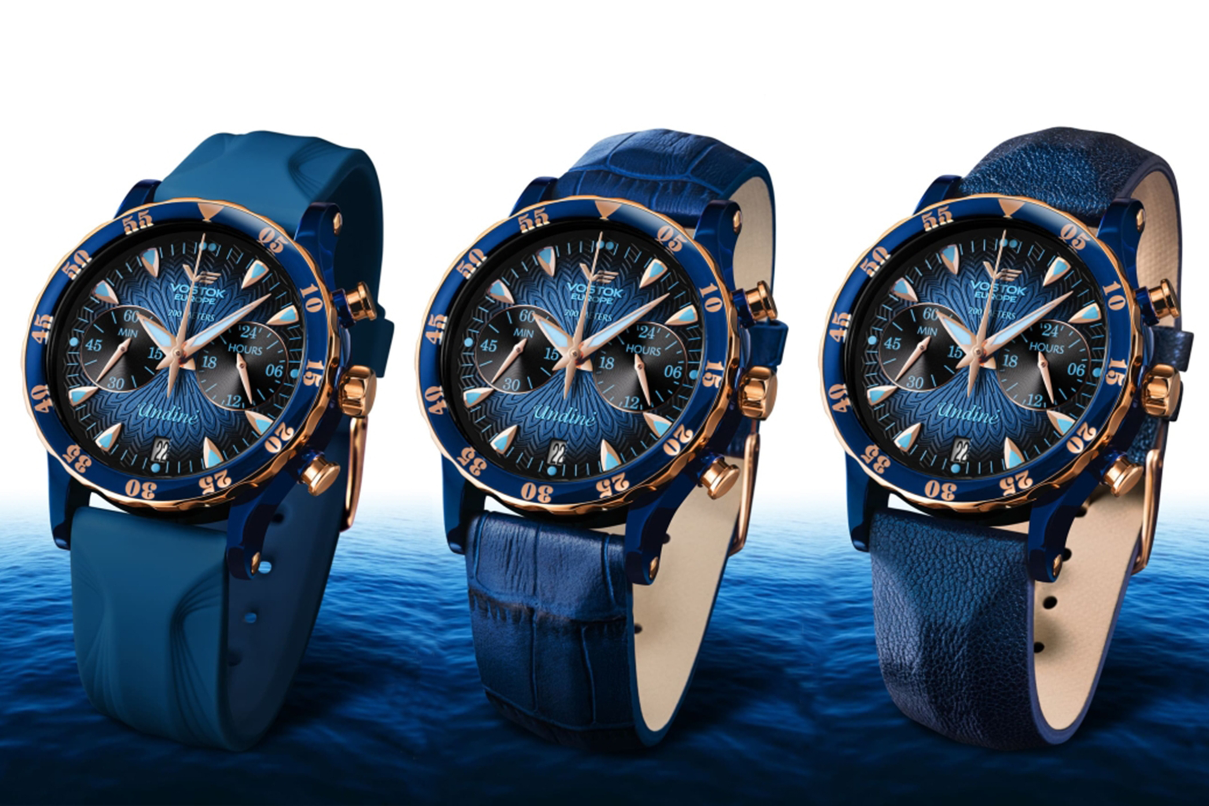 Vostok Europe VK64-515E628 Undine Undine Chrono zegarek damski sportowy mineralne utwardzane - miniatura 2
