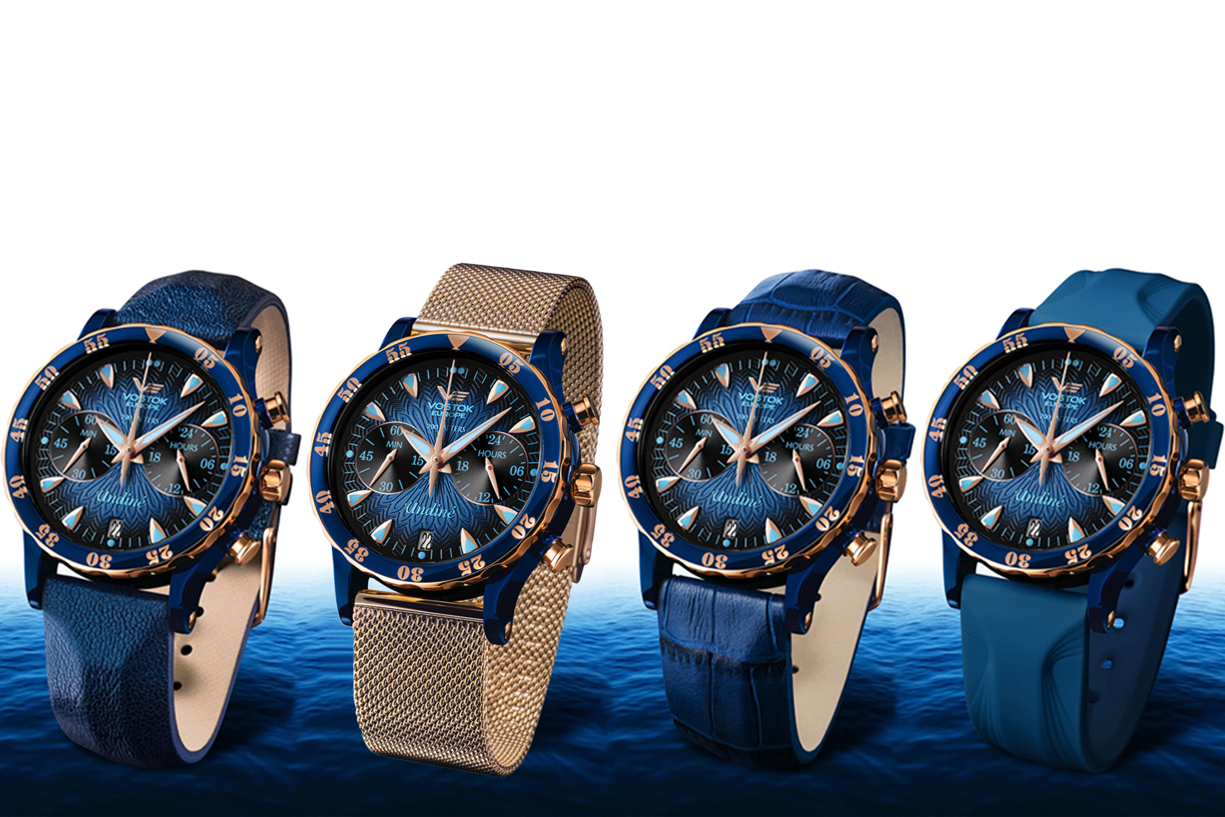 Vostok Europe VK64-515E628B zegarek damski sportowy Undine bransoleta - miniatura 2