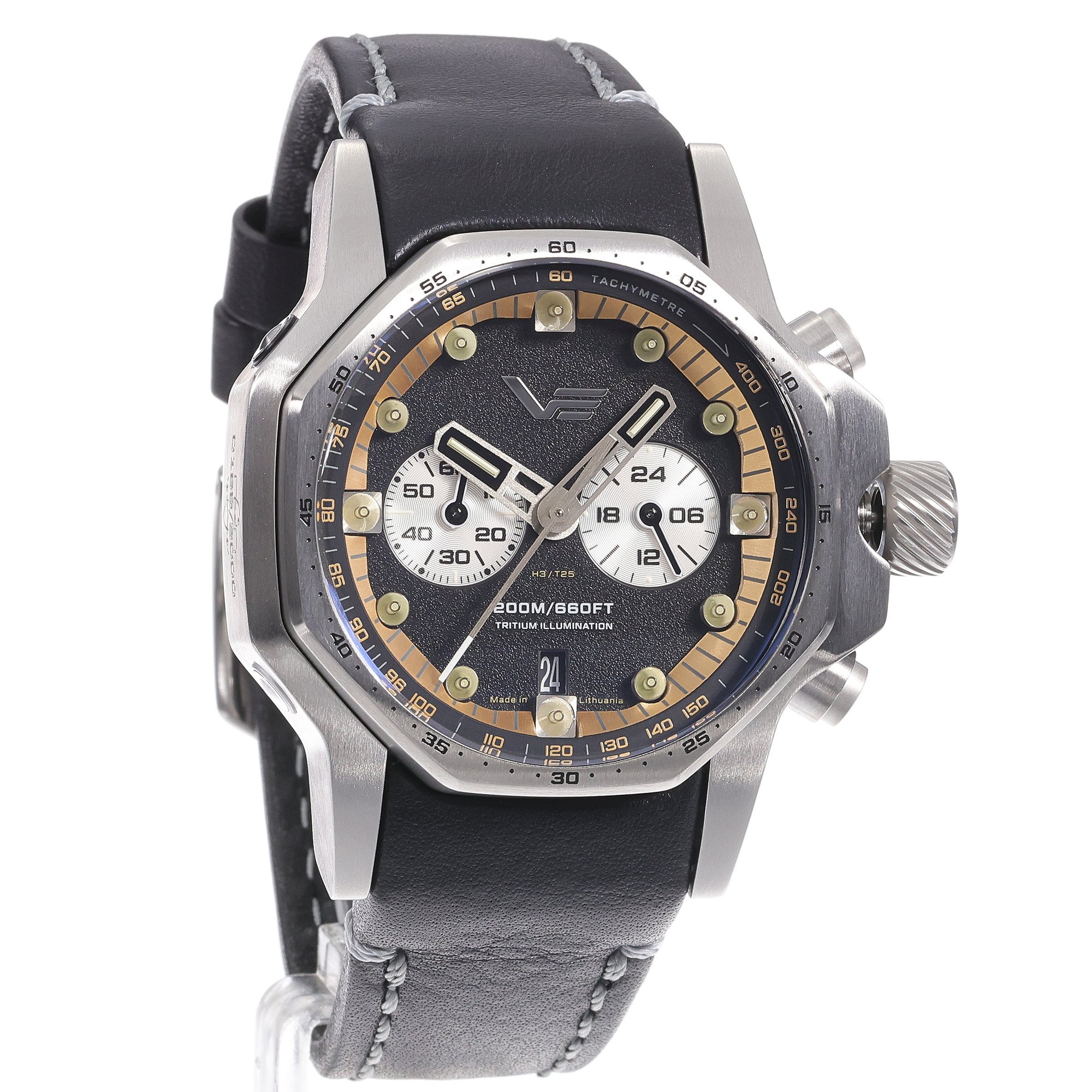 Vostok Europe VK64-640A698 Atomic Age Sakharov Line Quartz Chrono zegarek sportowy Atomic Age - miniatura 3