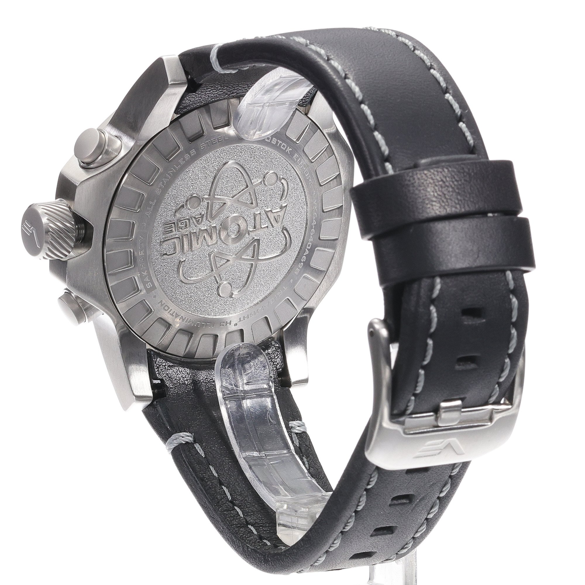 Vostok Europe VK64-640A698 zegarek srebrny sportowy Atomic Age pasek - miniatura 4