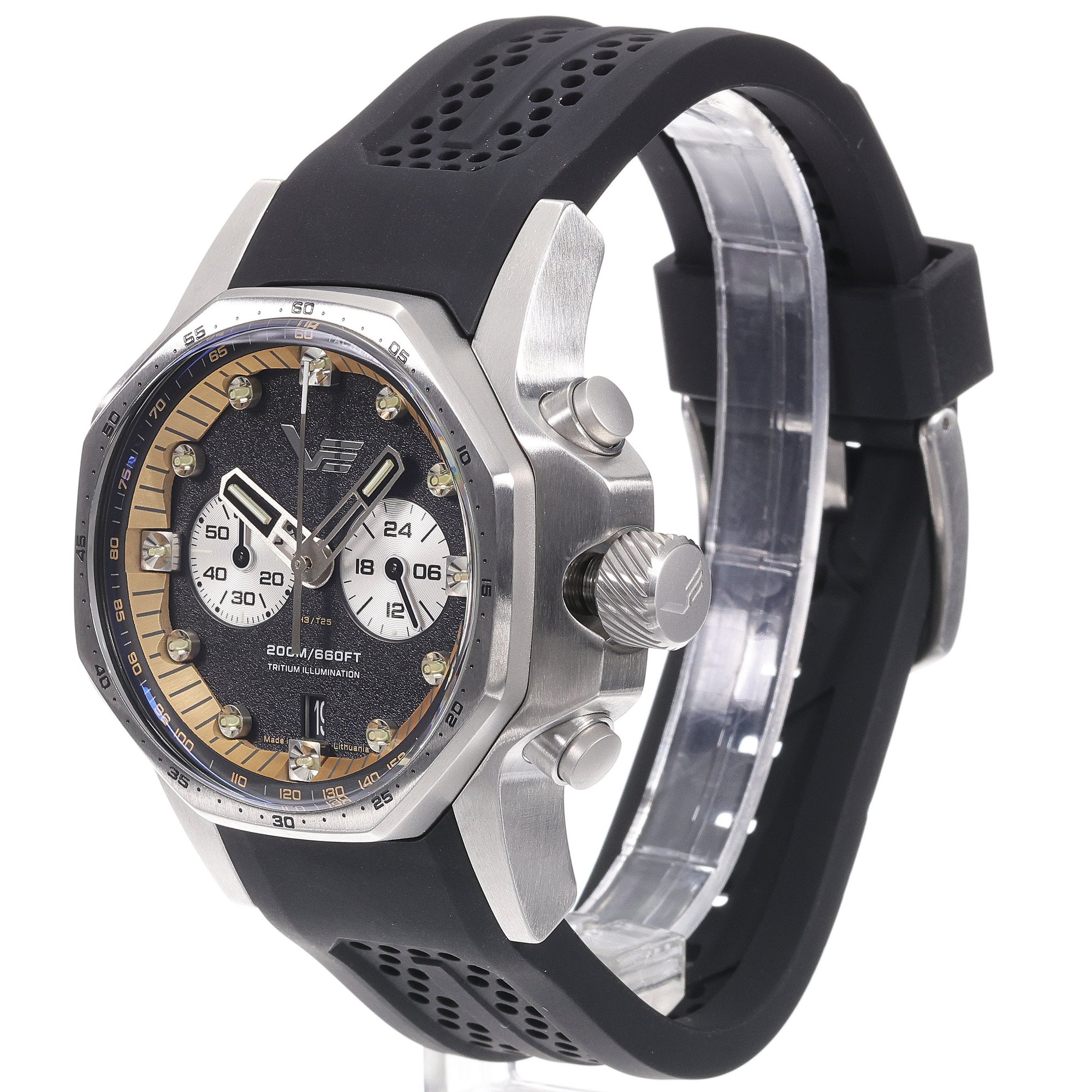 Vostok Europe VK64-640A698S Atomic Age Sakharov Line Quartz Chrono Atomic Age sportowy zegarek srebrny - miniatura 2