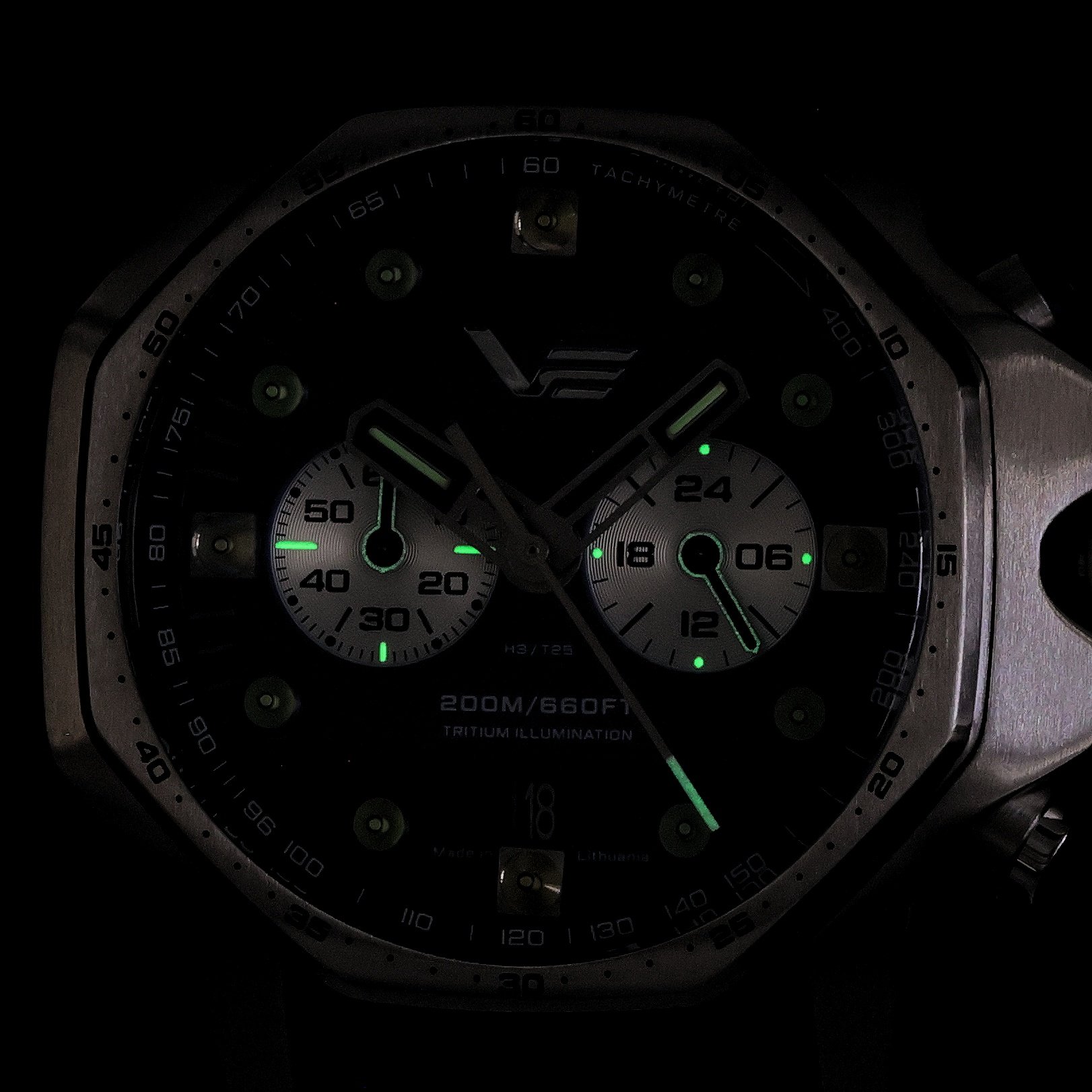 Vostok Europe VK64-640A700SB zegarek męski sportowy Atomic Age pasek - miniatura 5