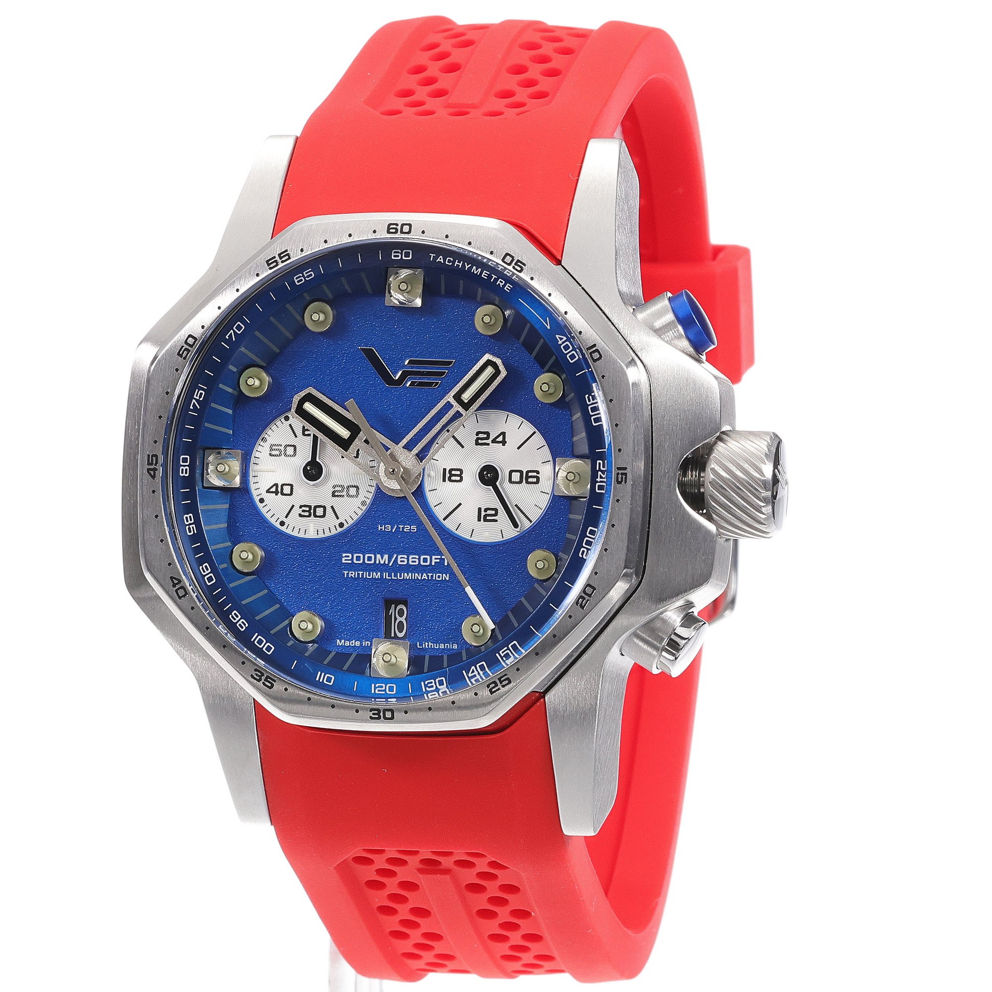 Vostok Europe VK64-640A700SR Atomic Age sportowy zegarek srebrny - miniatura 2