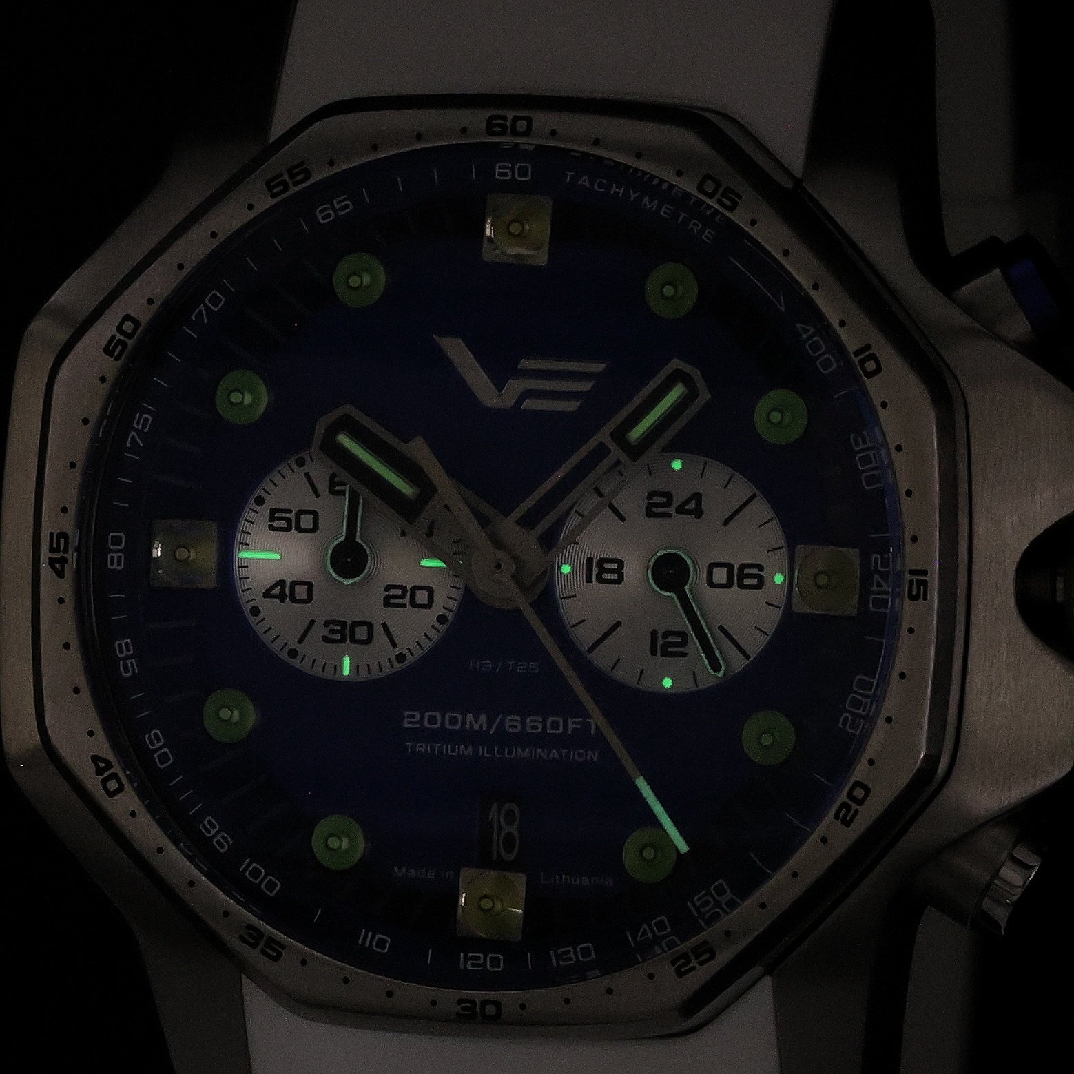 Vostok Europe VK64-640A700SW zegarek męski sportowy Atomic Age pasek - miniatura 5