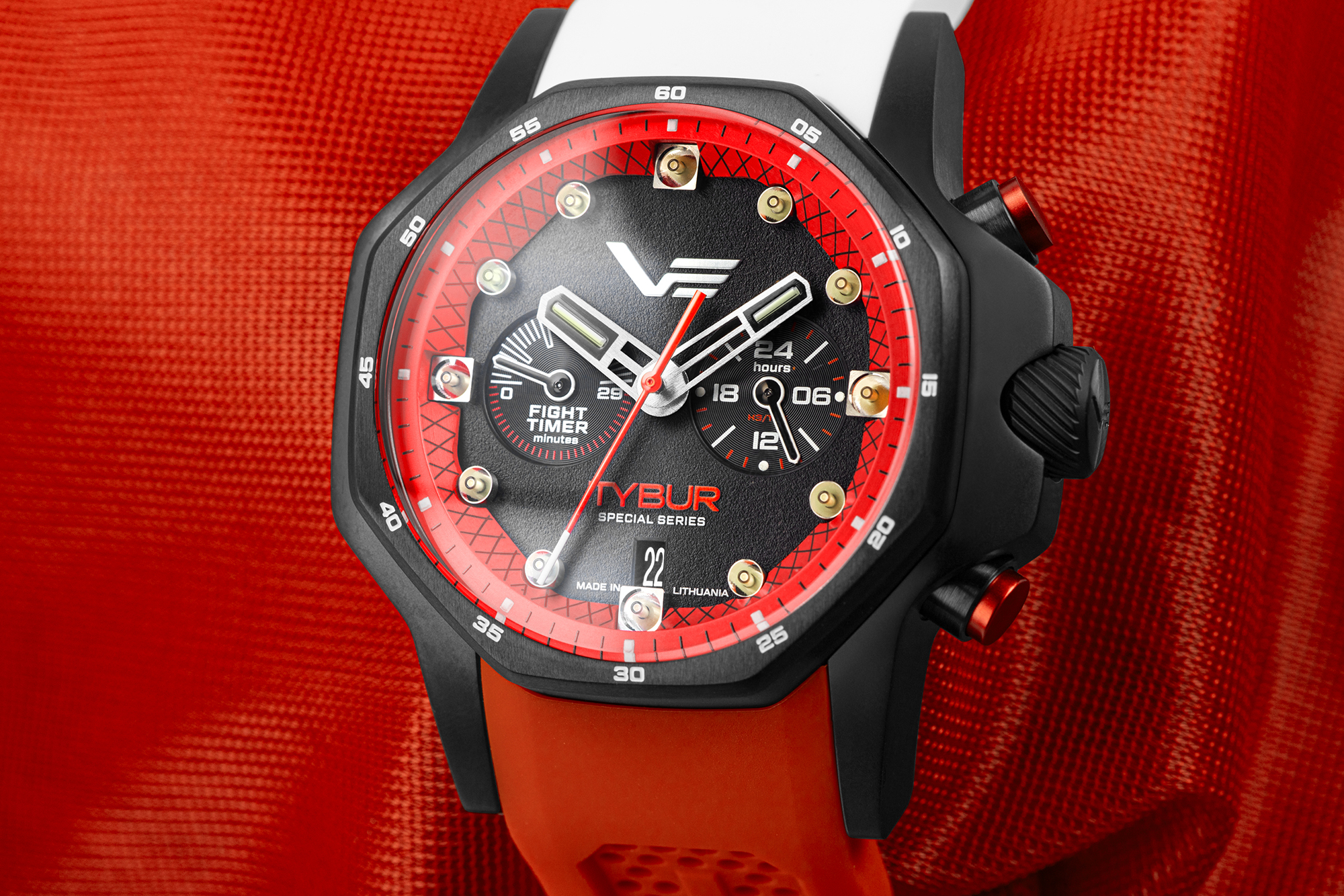 Vostok Europe VK64-640C470 Atomic Age Quartz Chrono Marcin Tybura Tybur Limited Edition 2023 zegarek sportowy Atomic Age - miniatura 6
