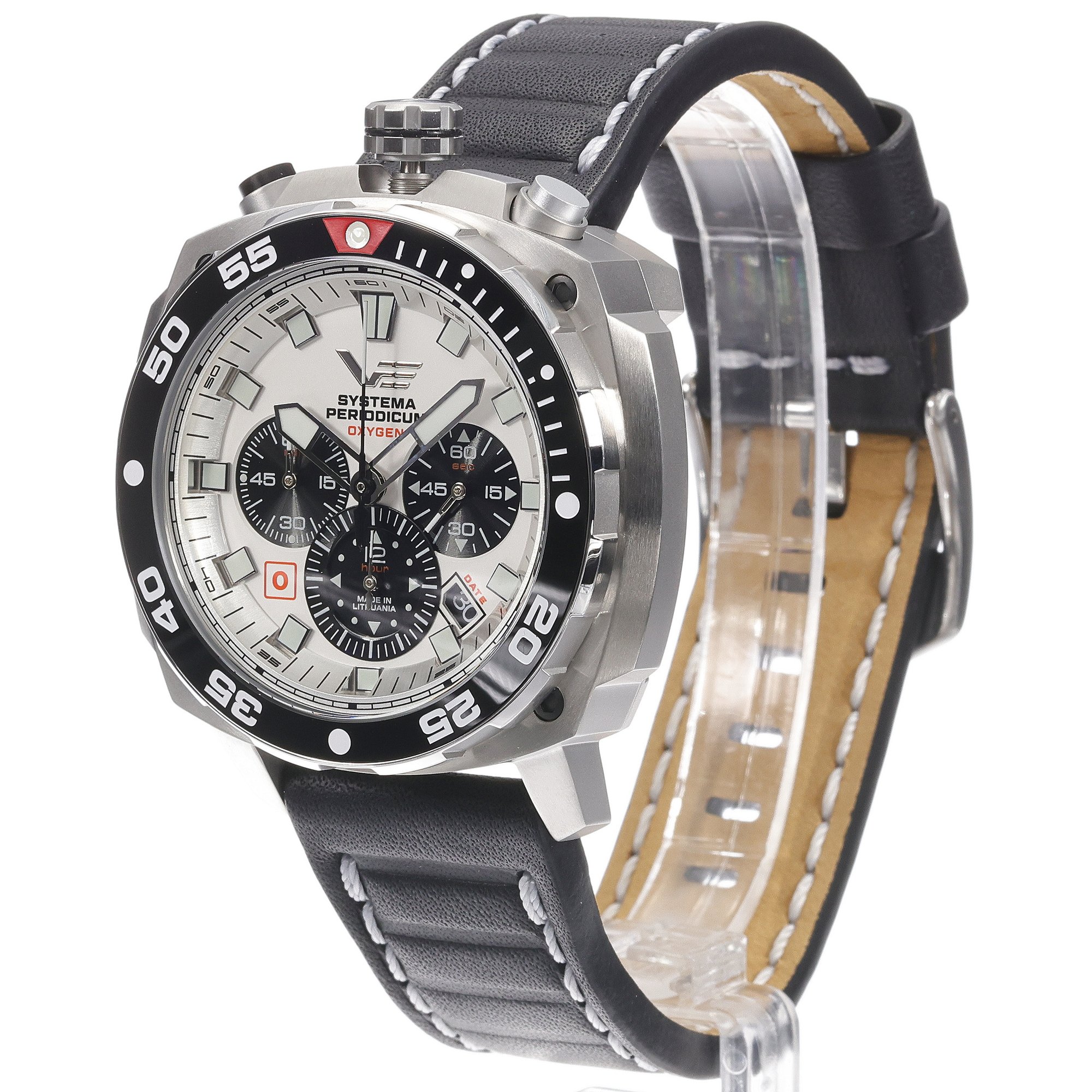 Vostok Europe VK67-650A722LB zegarek srebrny typudiver Systema Periodicum pasek - miniatura 2