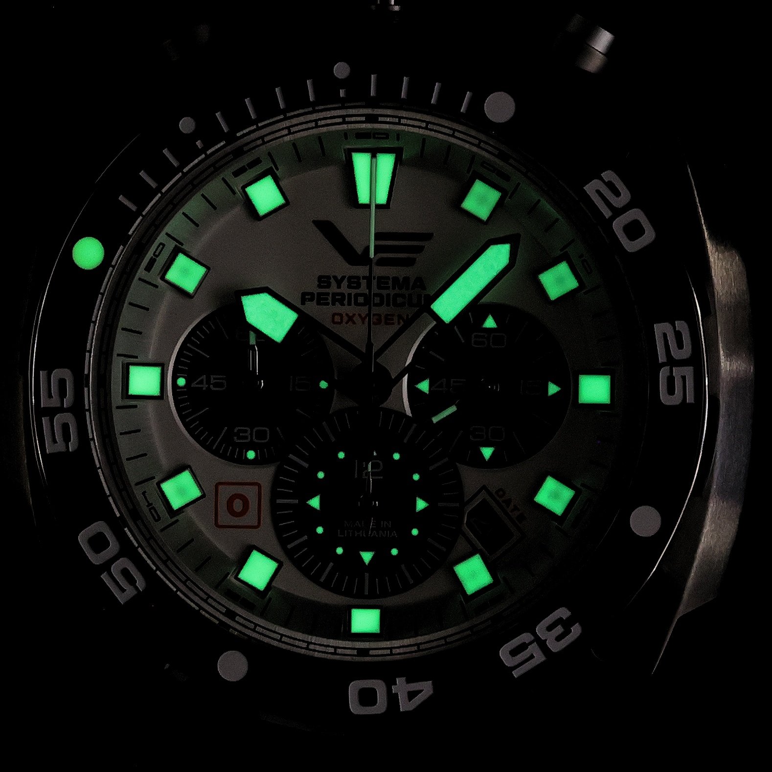 Vostok Europe VK67-650A722SB Systema Periodicum Systema Periodicum Oxygen zegarek męski typudiver mineralne utwardzane - miniatura 5