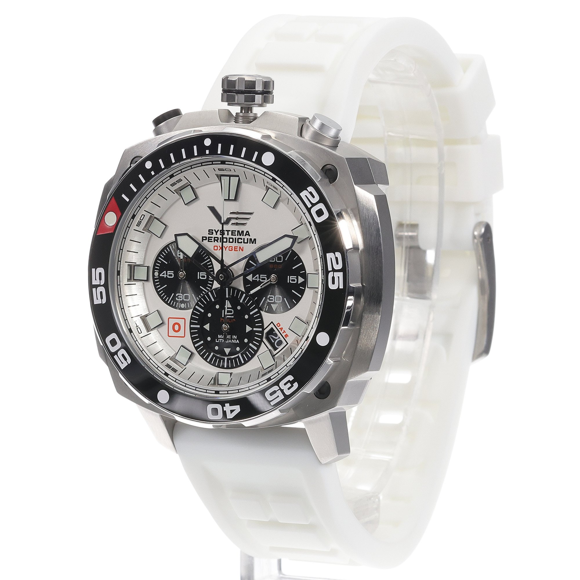 Vostok Europe VK67-650A722SWL zegarek srebrny typudiver Systema Periodicum pasek - miniatura 2
