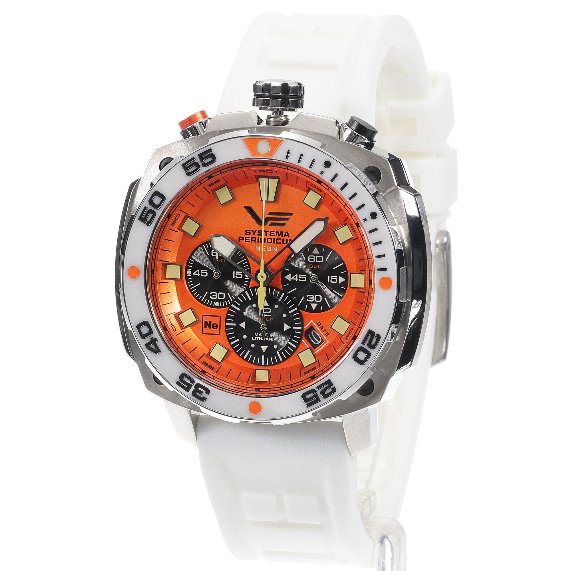 Vostok Europe VK67-650A723SWL zegarek srebrny typudiver Systema Periodicum pasek - miniatura 2