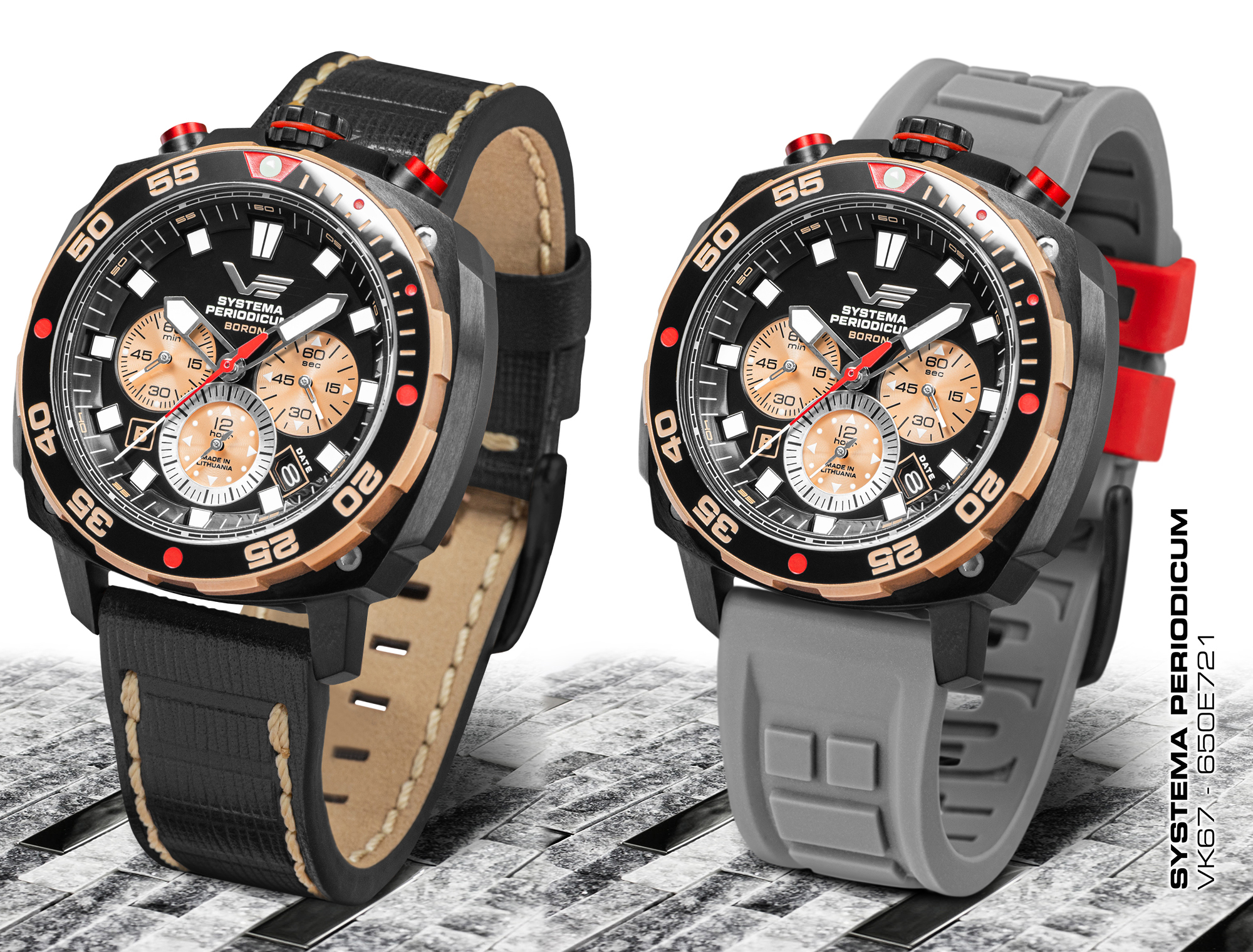 Vostok Europe VK67-650E721LB zegarek Systema Periodicum - miniatura 6