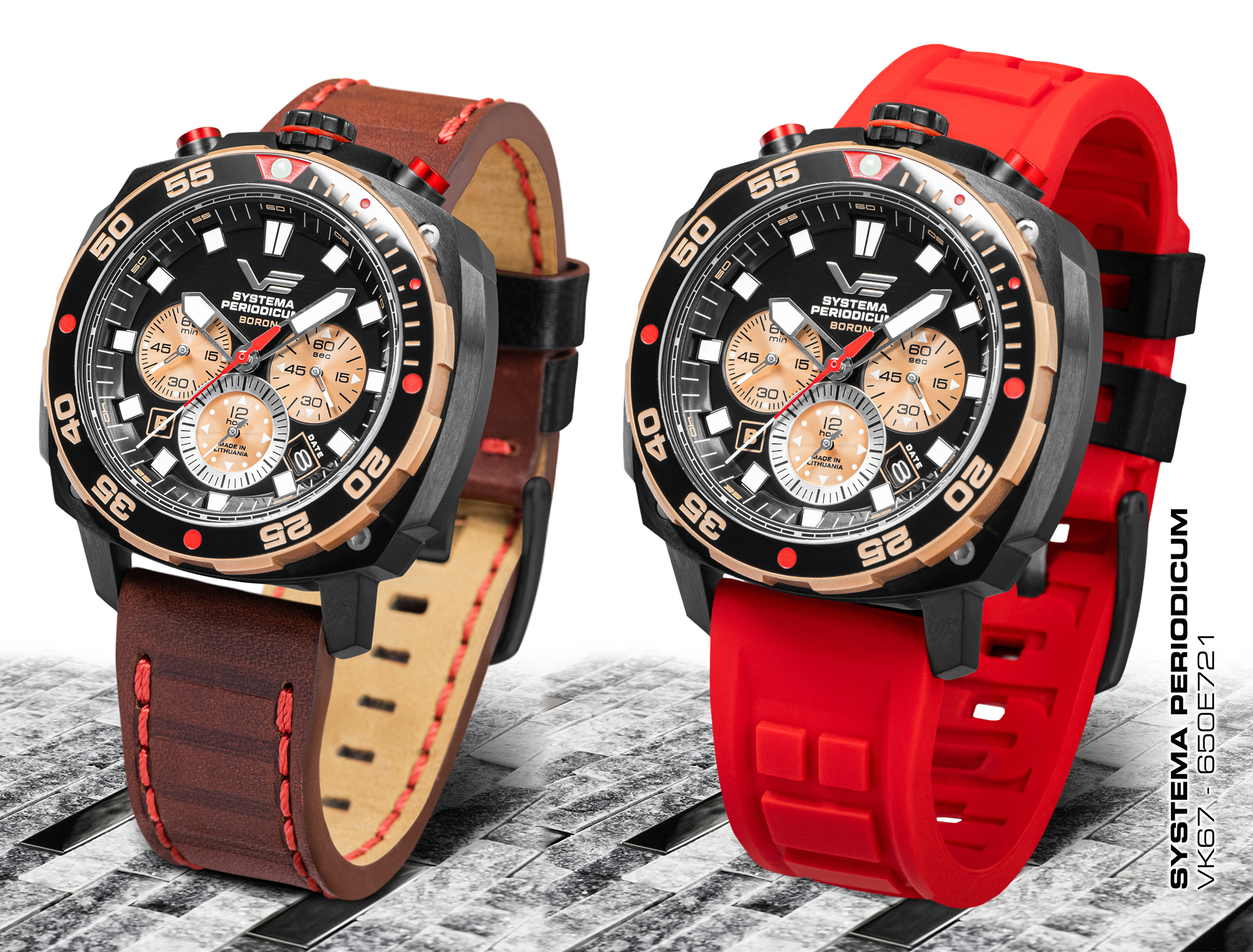 Vostok Europe VK67-650E721SR zegarek Systema Periodicum - miniatura 6