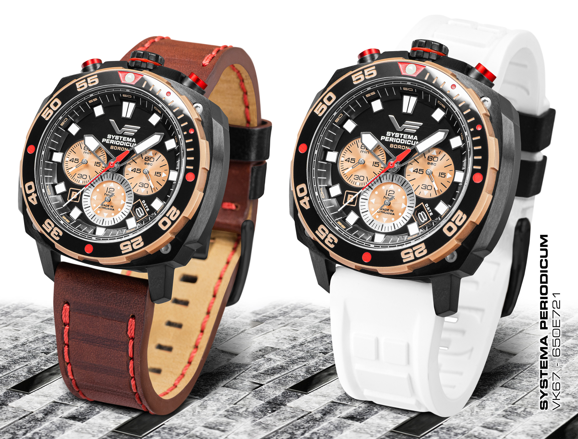 Vostok Europe VK67-650E721SW zegarek Systema Periodicum - miniatura 6