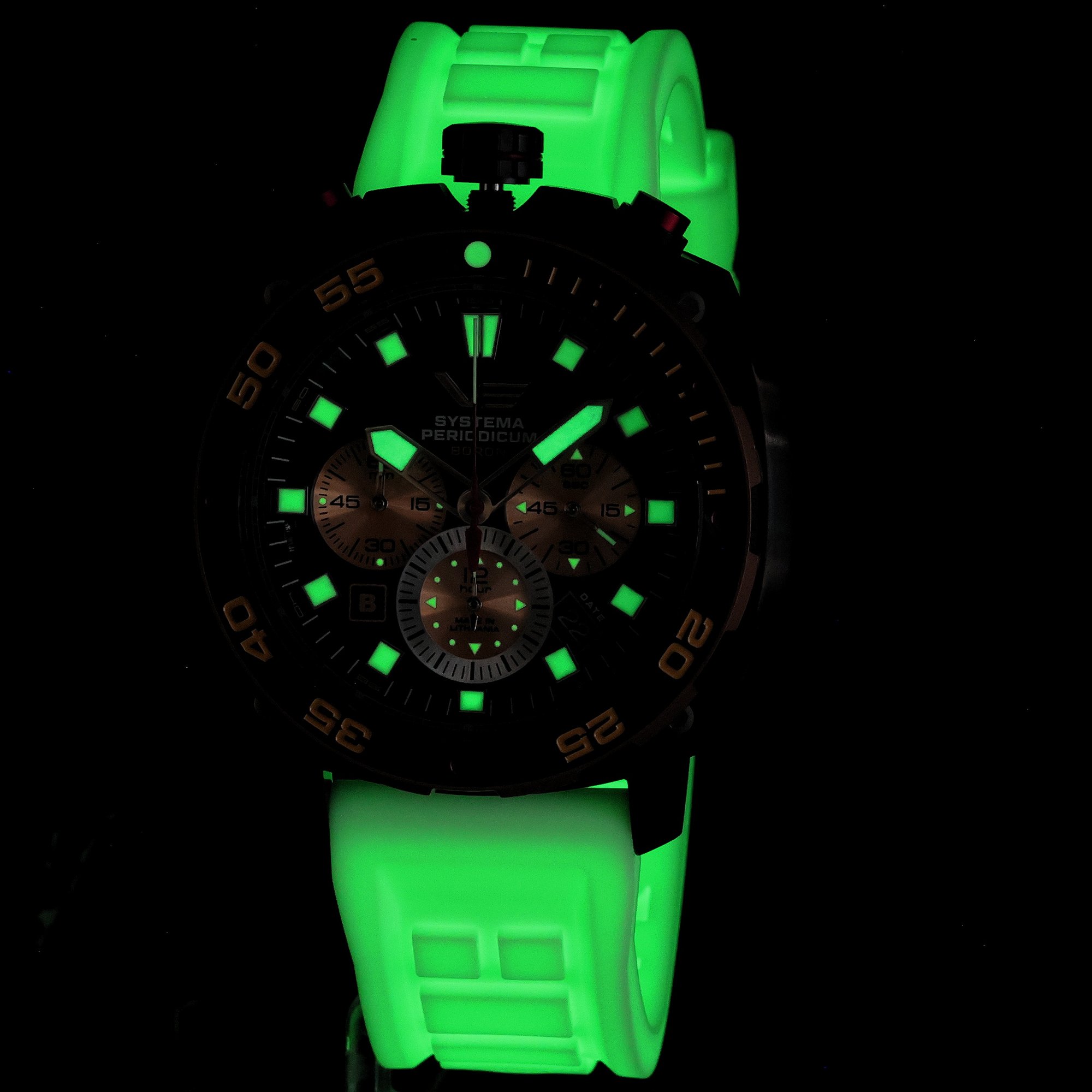 Vostok Europe VK67-650E721SWL Systema Periodicum Systema Periodicum Boron zegarek męski typudiver mineralne utwardzane - miniatura 6