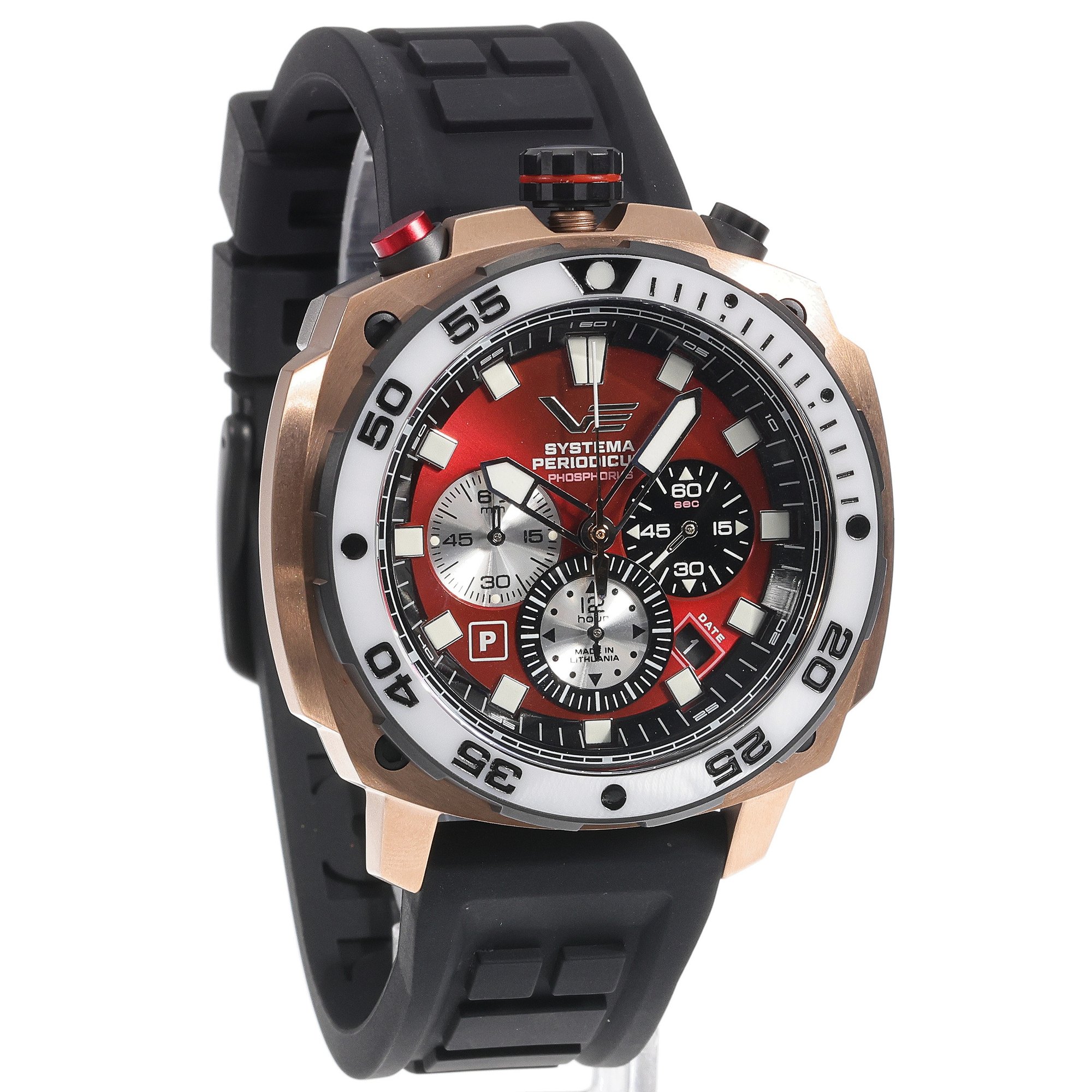 Vostok Europe VK67-650E724 zegarek męski Systema Periodicum różowe złoto - miniatura 3