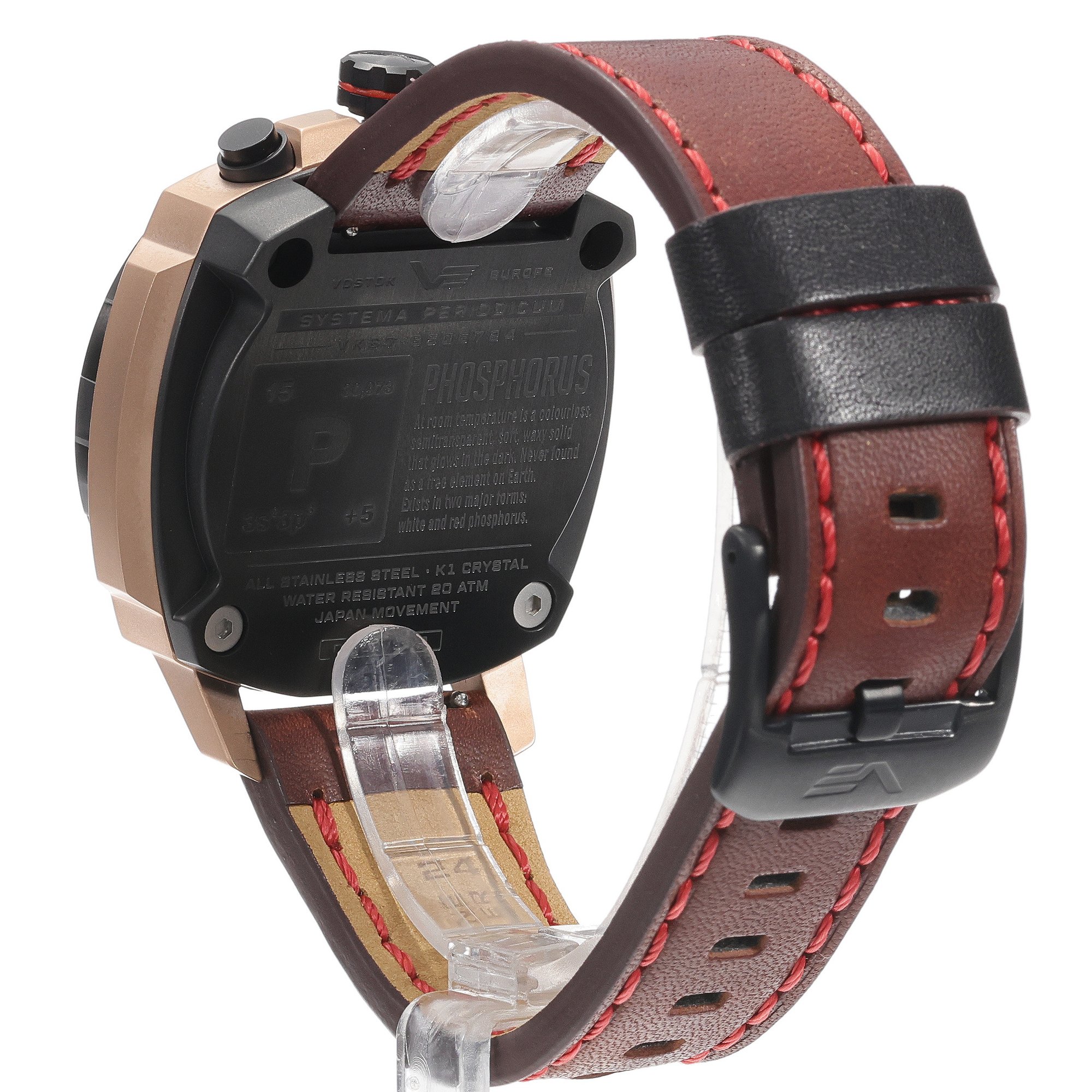 Vostok Europe VK67-650E724LBE Systema Periodicum Phosphorus zegarek typudiver Systema Periodicum - miniatura 4