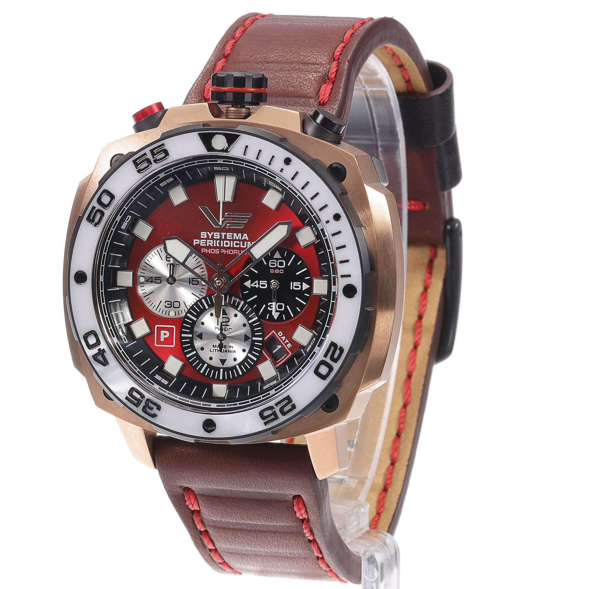 Vostok Europe VK67-650E724LBE zegarek różowe złoto typudiver Systema Periodicum pasek - miniatura 2