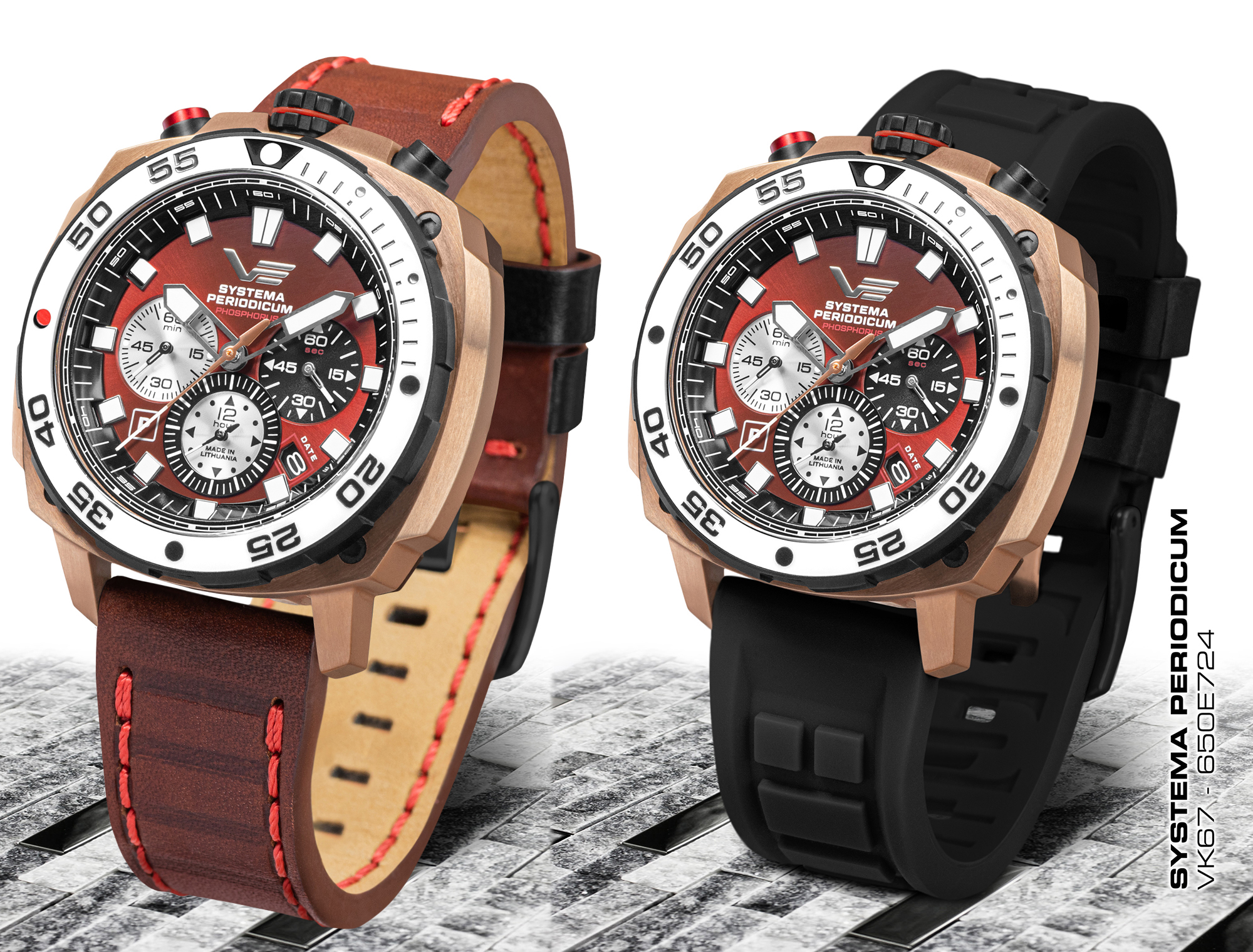 Vostok Europe VK67-650E724LBE zegarek Systema Periodicum - miniatura 6