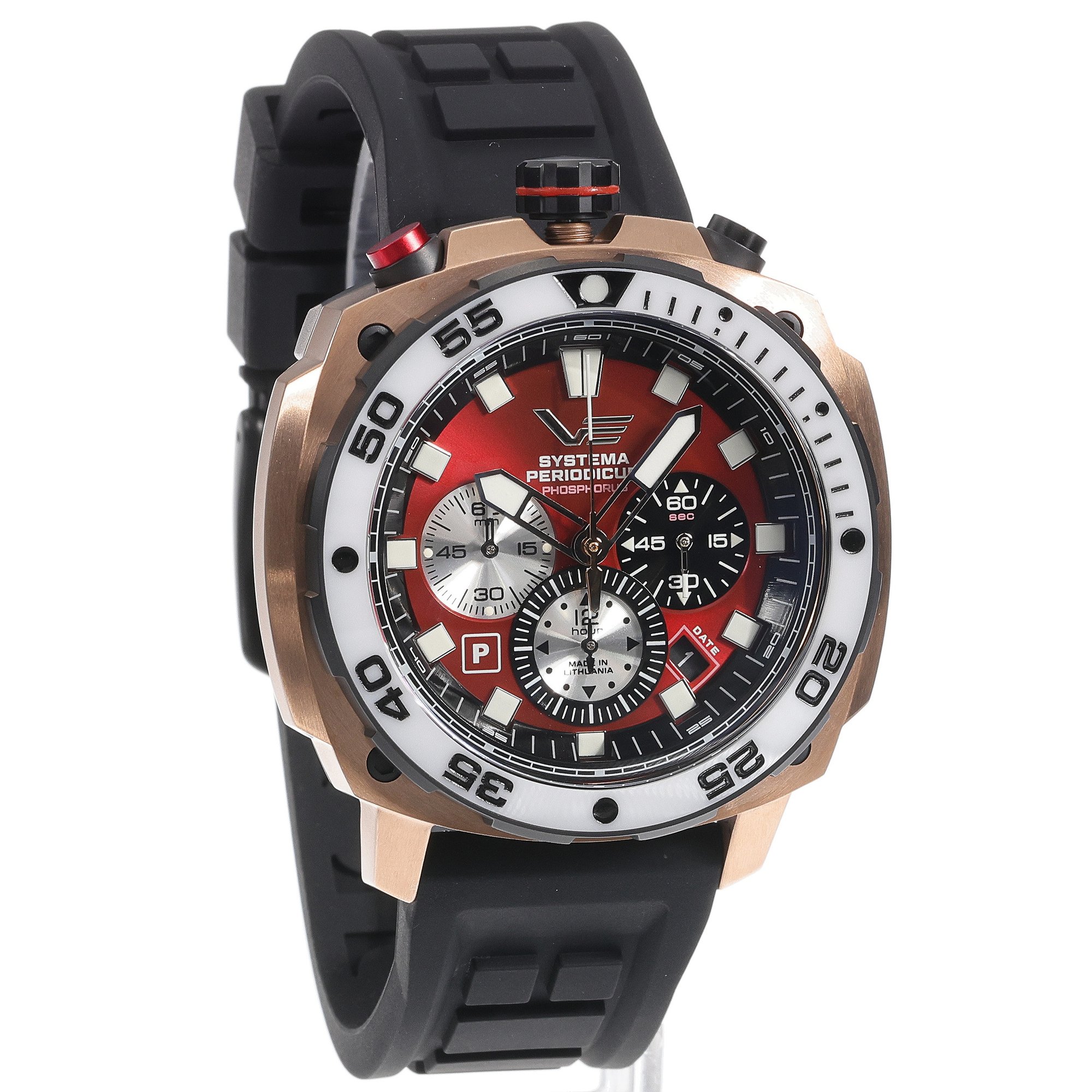 Vostok Europe VK67-650E724S zegarek męski Systema Periodicum różowe złoto - miniatura 3