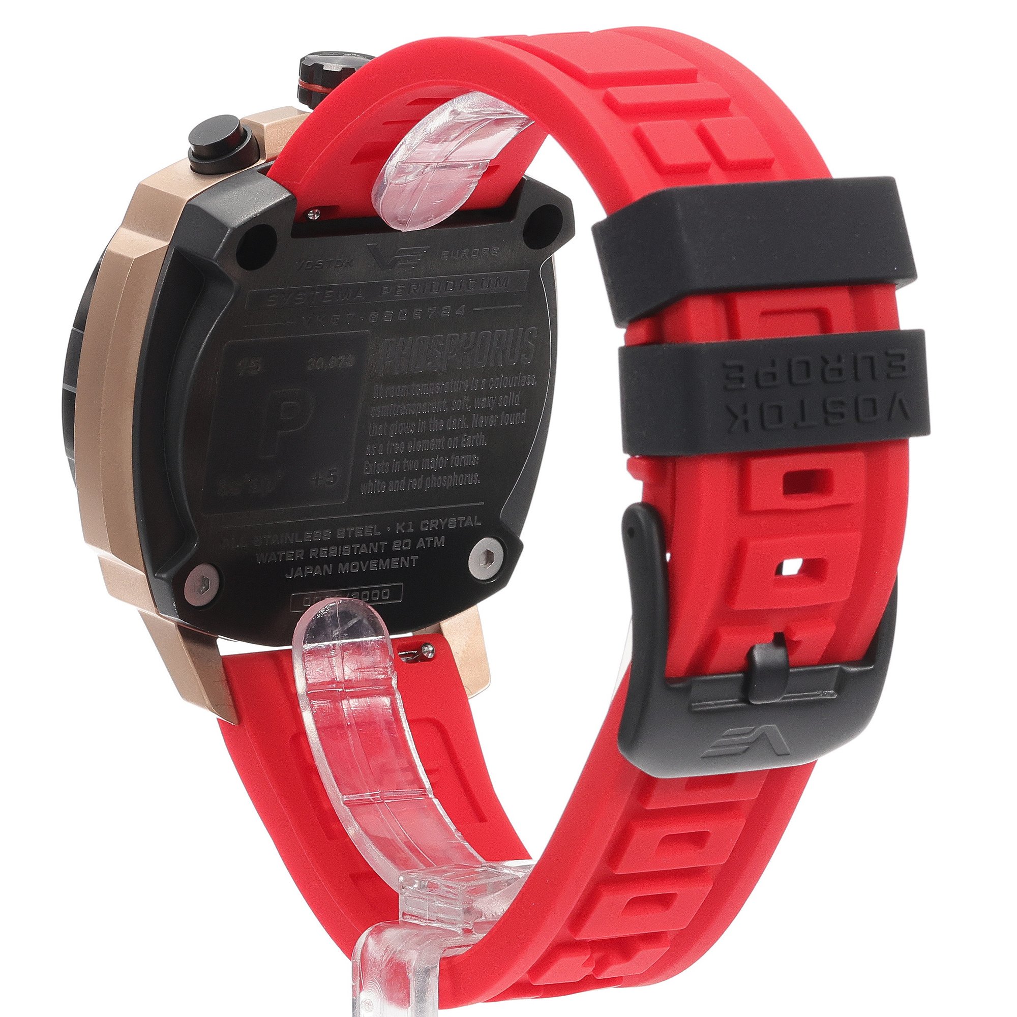 Vostok Europe VK67-650E724SR Systema Periodicum Phosphorus zegarek typudiver Systema Periodicum - miniatura 4