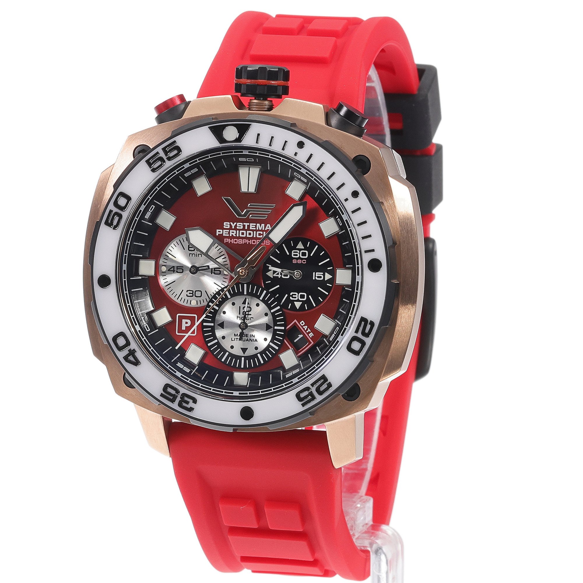Vostok Europe VK67-650E724SR zegarek różowe złoto typudiver Systema Periodicum pasek - miniatura 2