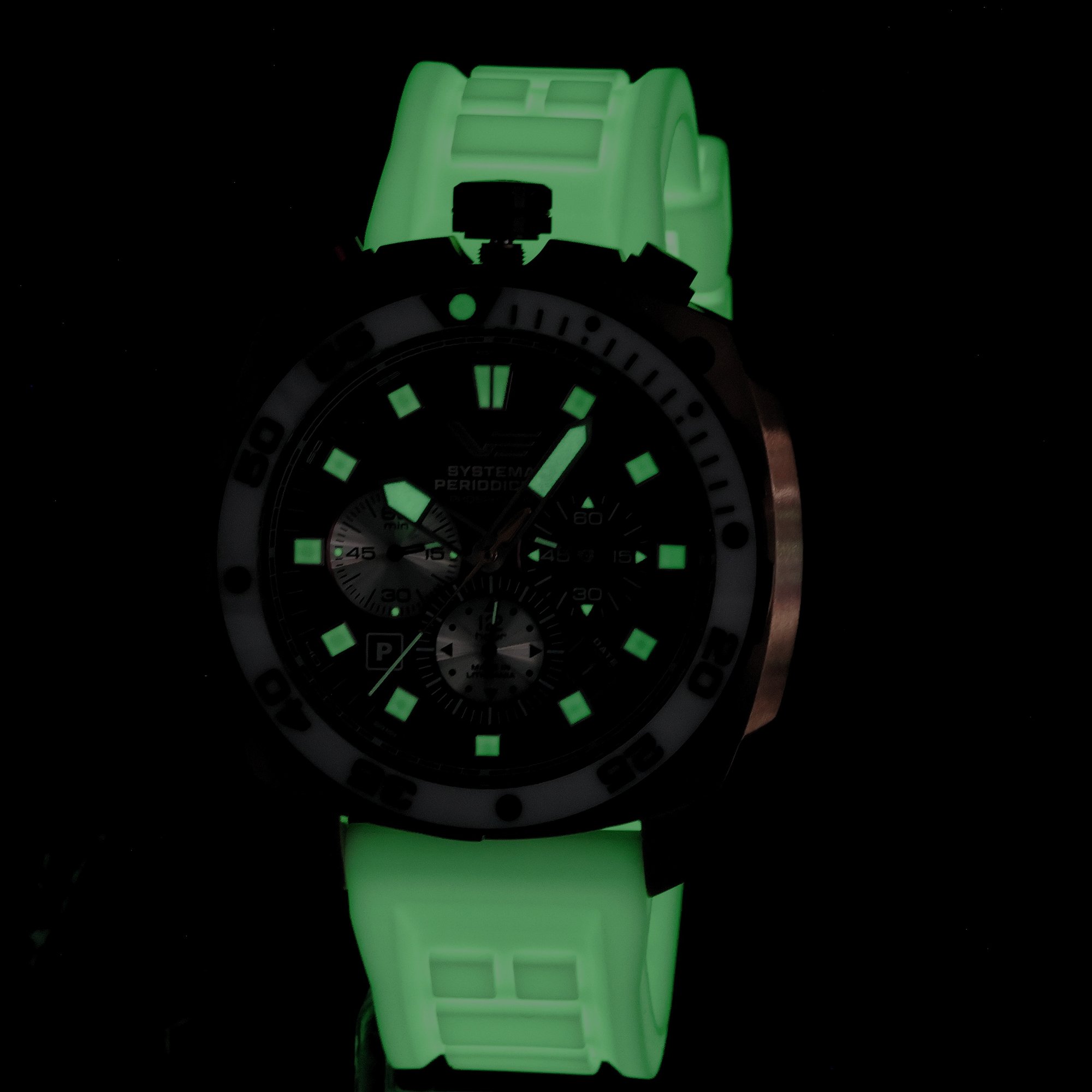 Vostok Europe VK67-650E724SWL Systema Periodicum Systema Periodicum Phosphorus zegarek męski typudiver mineralne utwardzane - miniatura 5