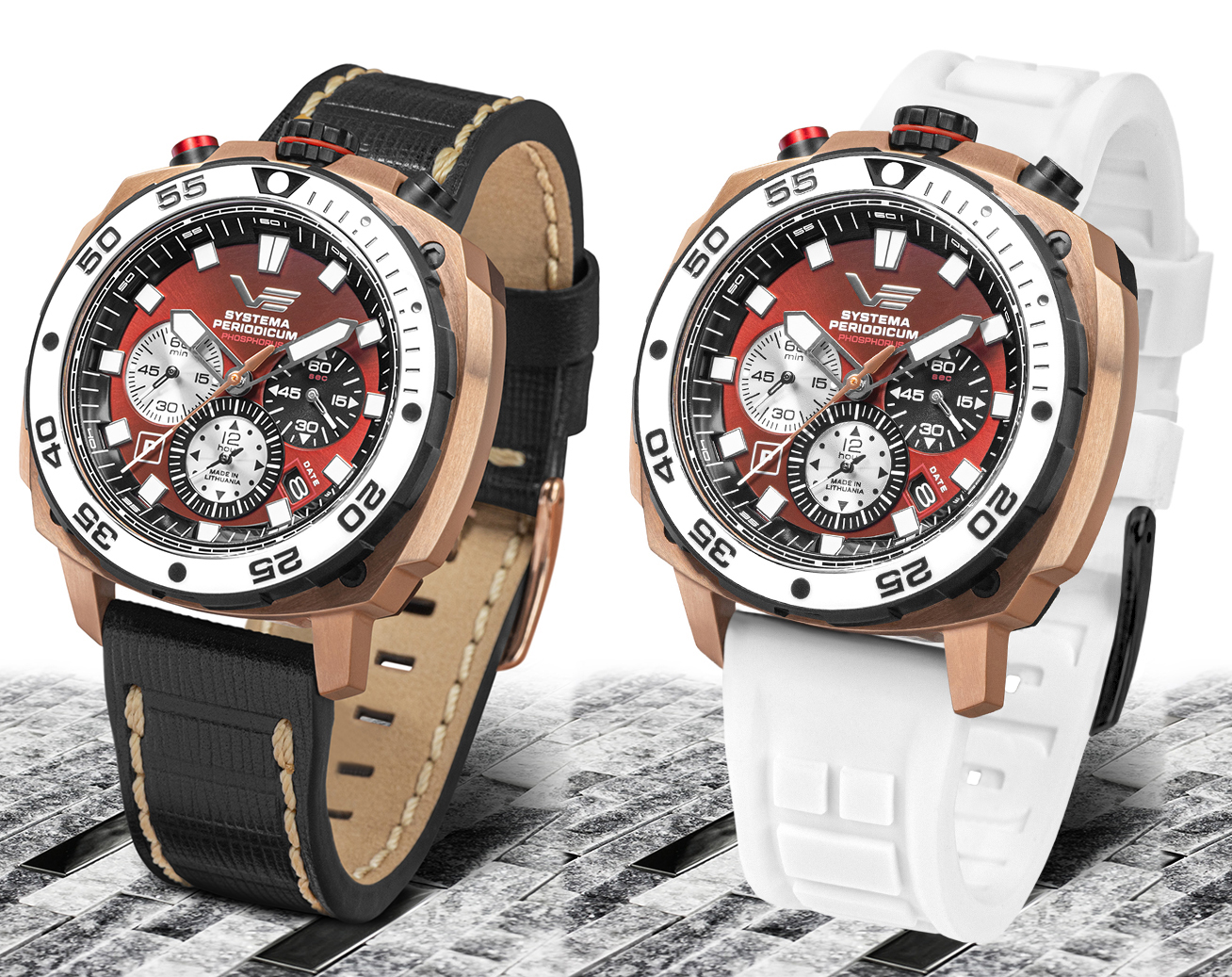 Vostok Europe VK67-650E724SWL zegarek męski Systema Periodicum - miniatura 6