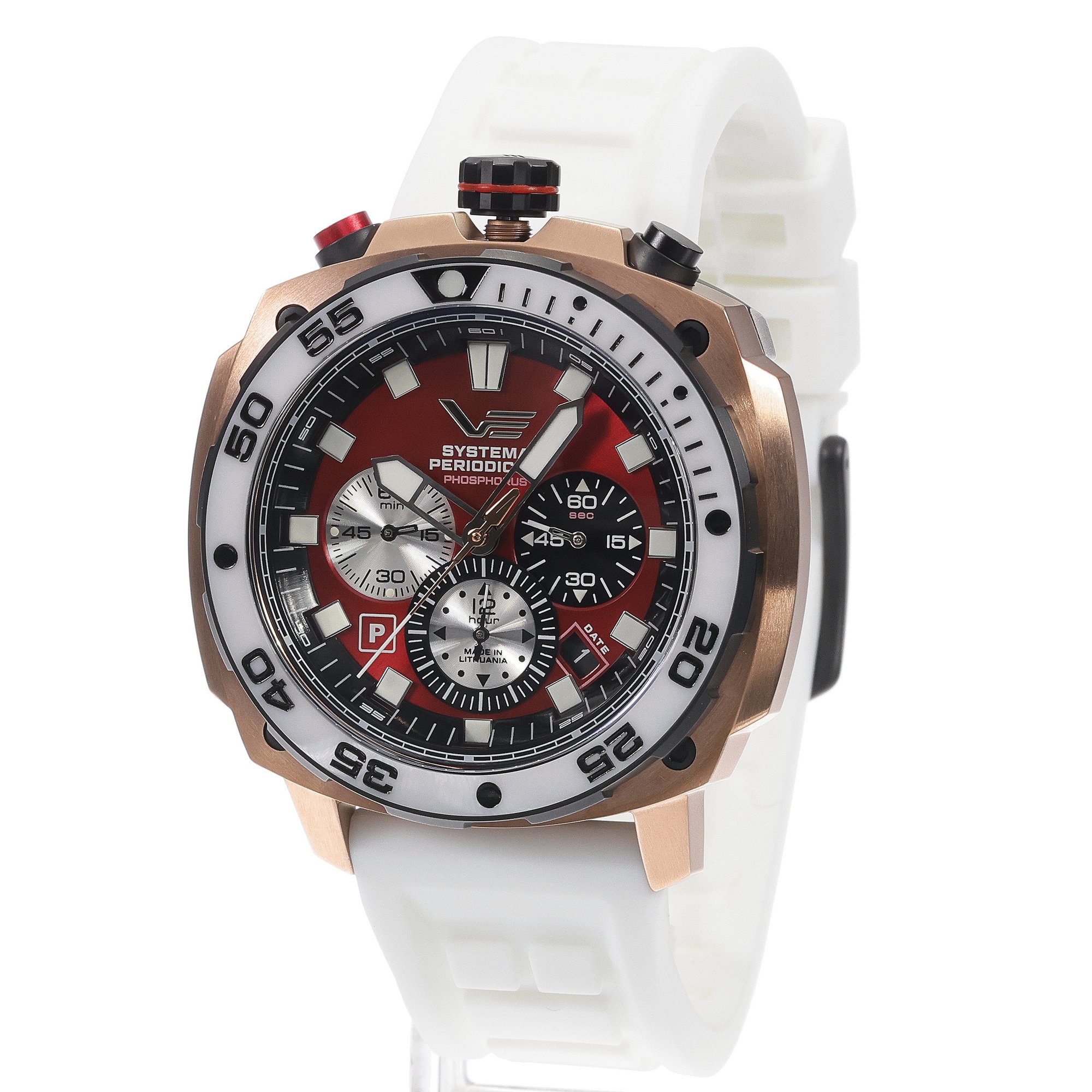 Vostok Europe VK67-650E724SWL zegarek różowe złoto typudiver Systema Periodicum pasek - miniatura 2