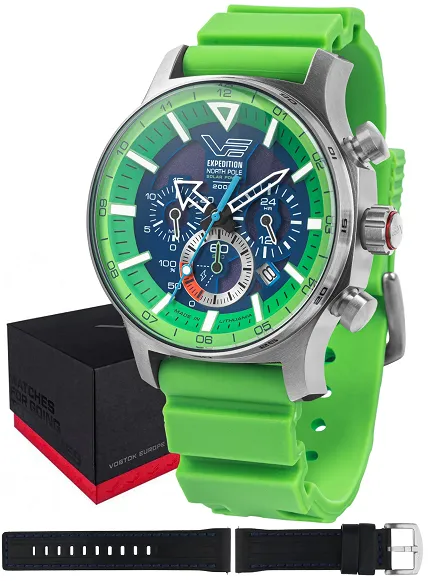 Vostok Europe VR42-595A733S Expedition Expedition North Pole 1 Polar Spruce Solar 47mm - zdjęcie 1
