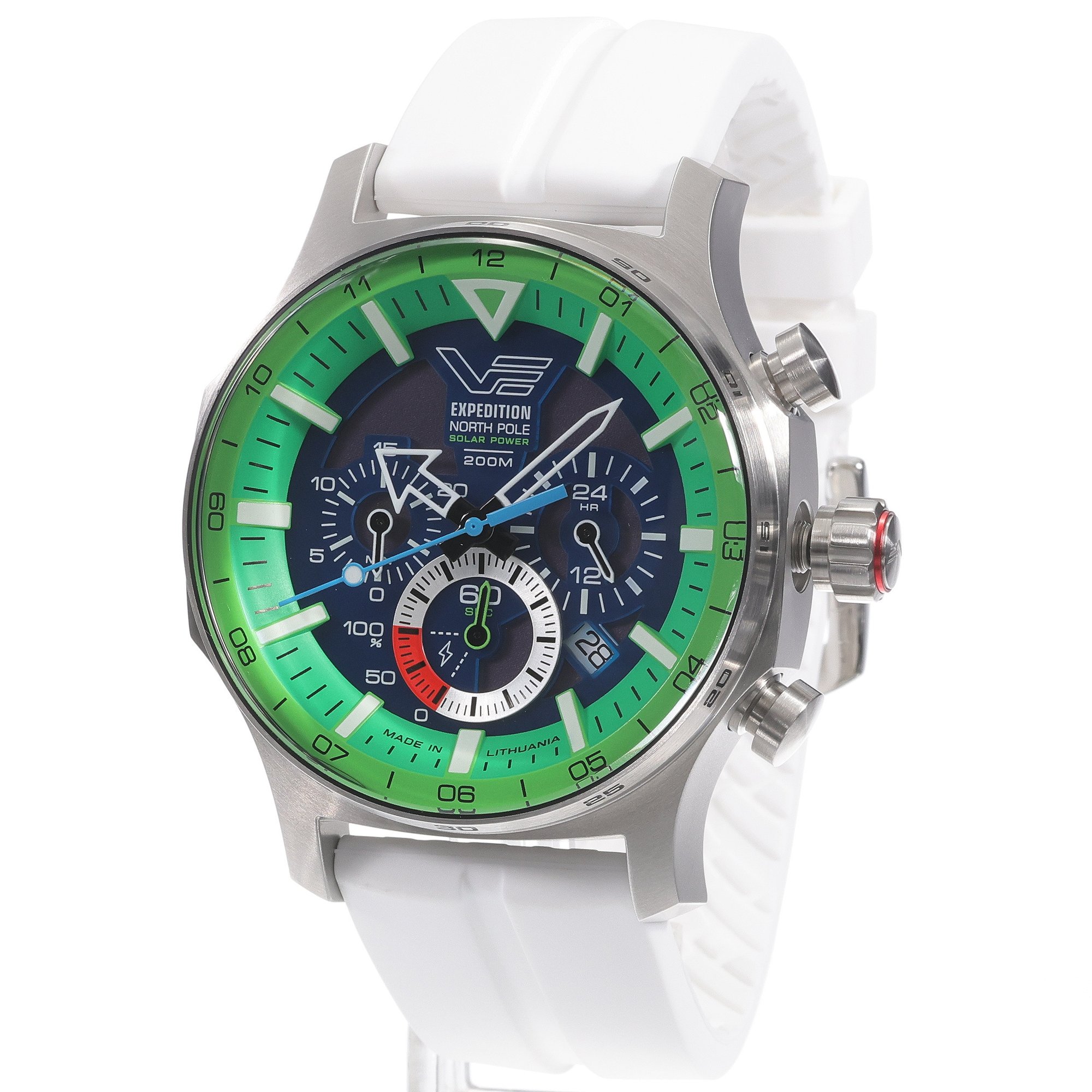 Vostok Europe VR42-595A733SW Expedition North Pole 1 Polar Spruce Solar 47mm zegarek sportowy Expedition