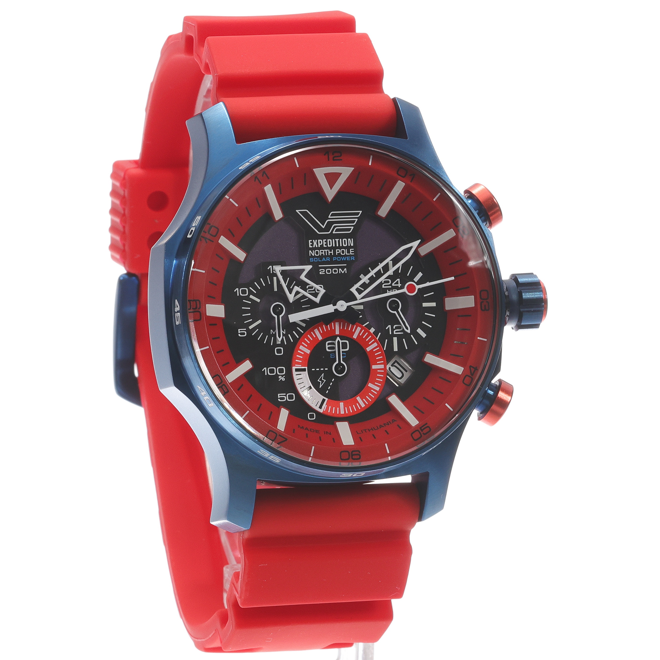 Vostok Europe VR42-595D734S zegarek niebieski sportowy Expedition pasek - miniatura 3