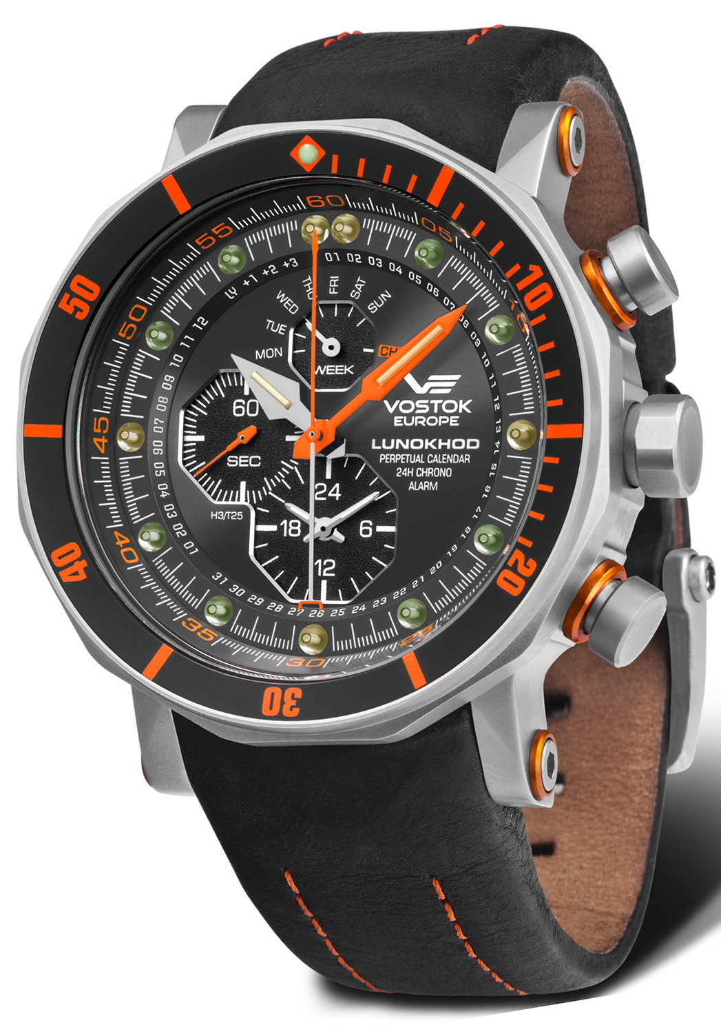 Vostok Europe YM86-620A506 zegarek męski sportowy Lunokhod pasek - miniatura 3