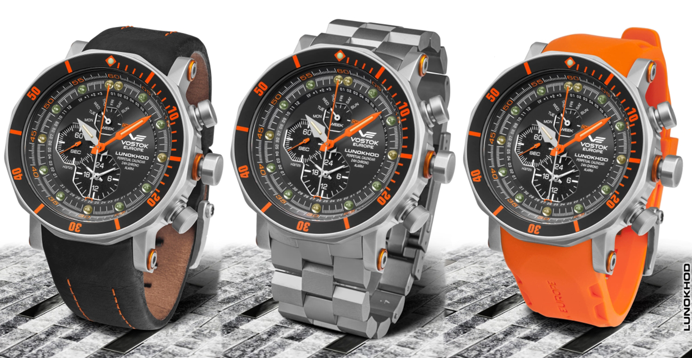 Vostok Europe YM86-620A506B zegarek męski Lunokhod - miniatura 2
