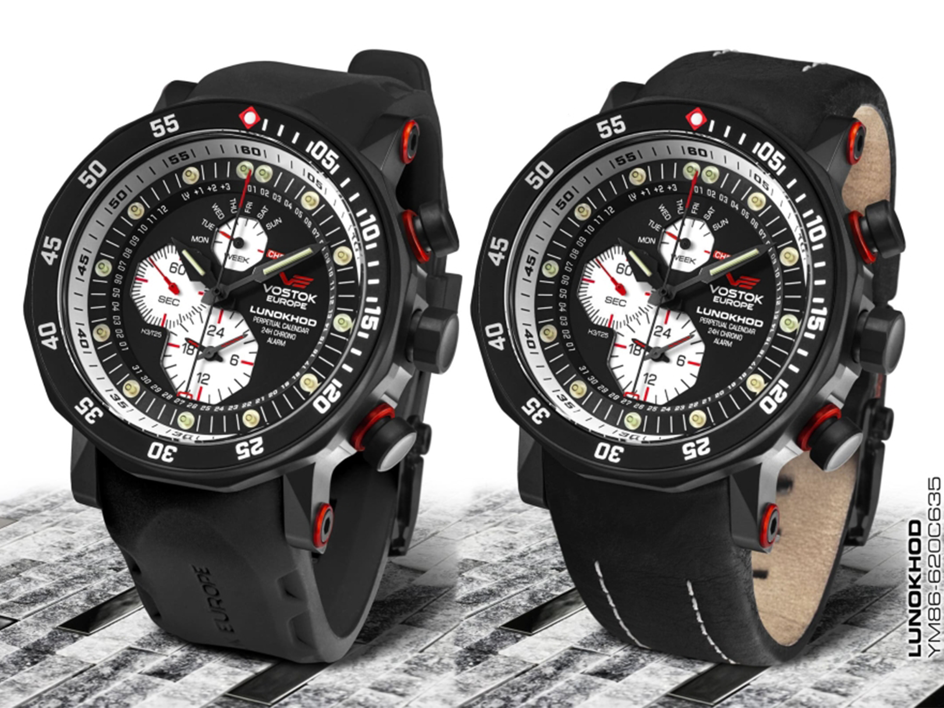 Vostok Europe YM86-620C635S zegarek męski Lunokhod - miniatura 2