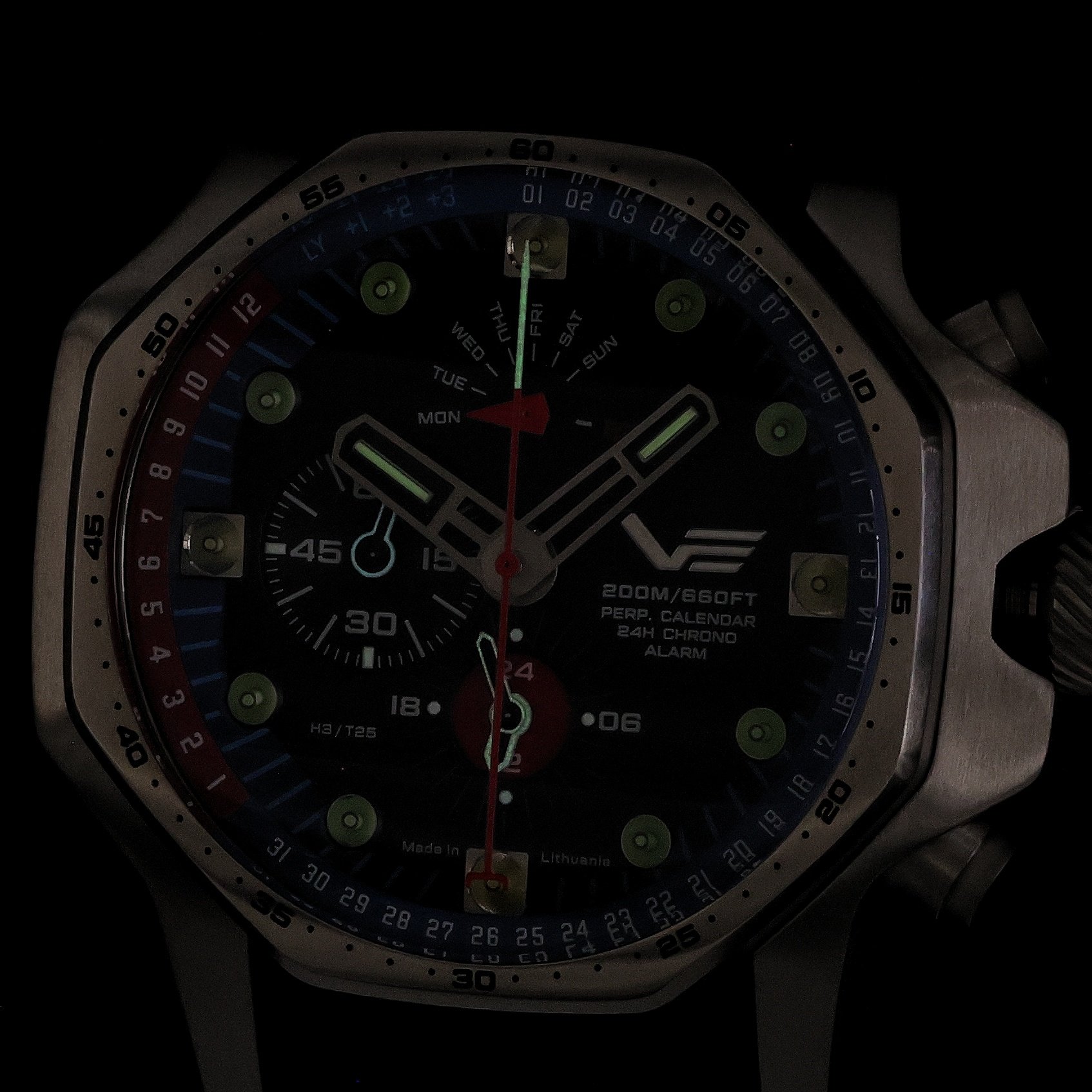 Vostok Europe YM86-640A696BL Atomic Age sportowy zegarek srebrny - miniatura 5